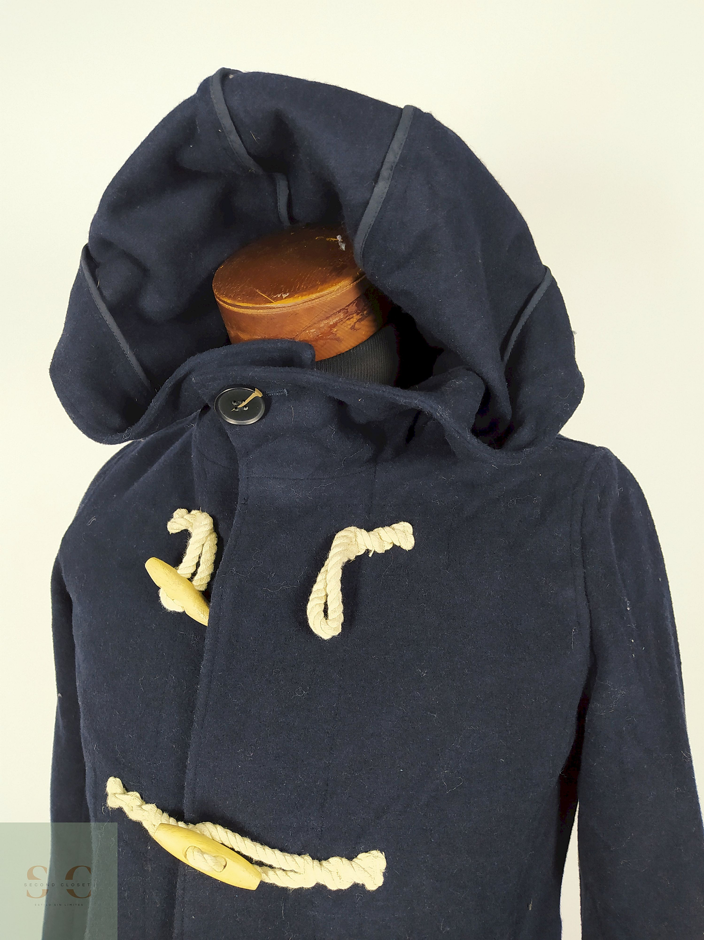 Abrigo Montgomery lana mujer premium Azul TALLA SM ungrid - AP257 3