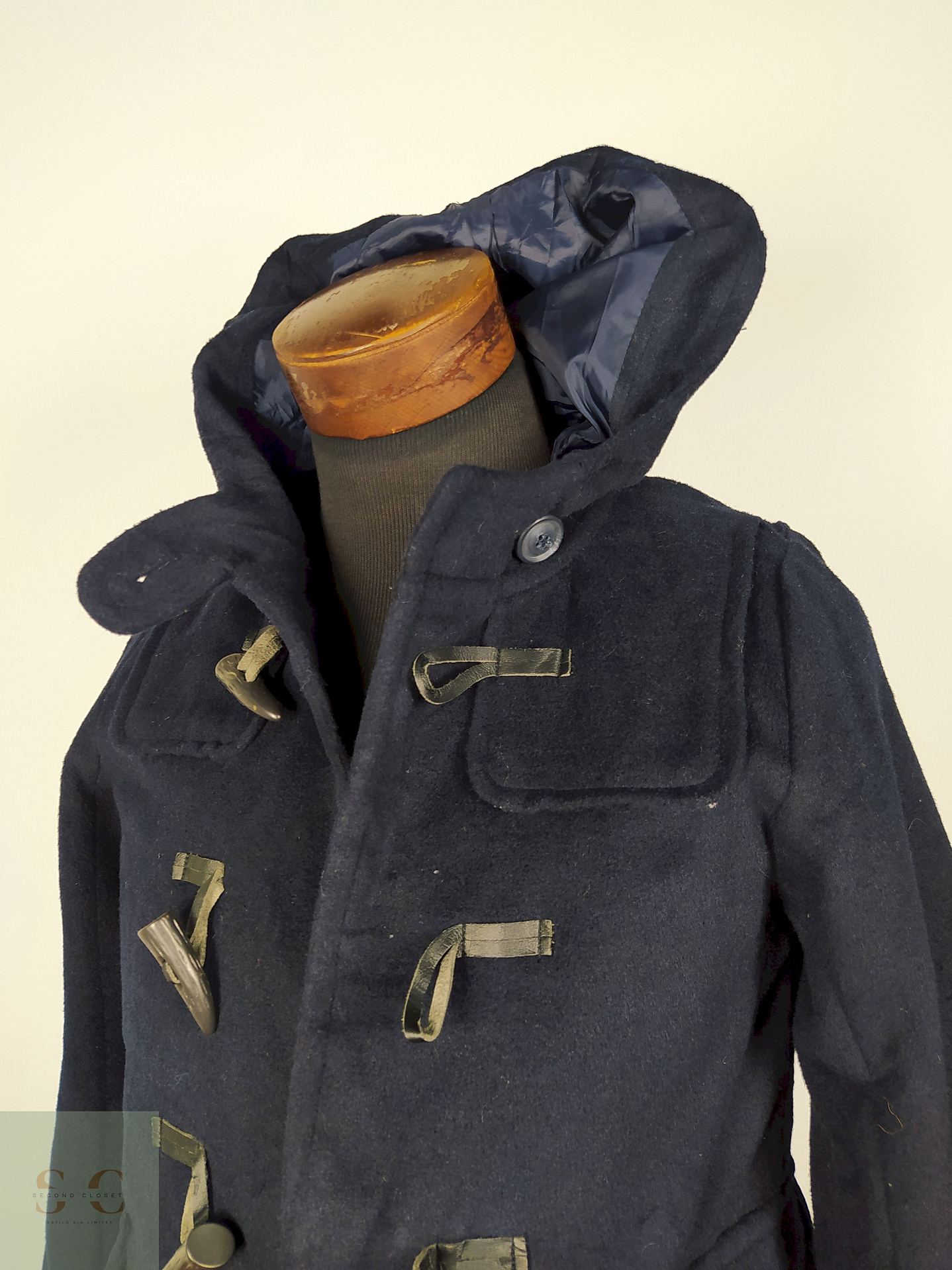 Abrigo Montgomery lana AZUL Talla XS/S CHOCOL - AP316 3