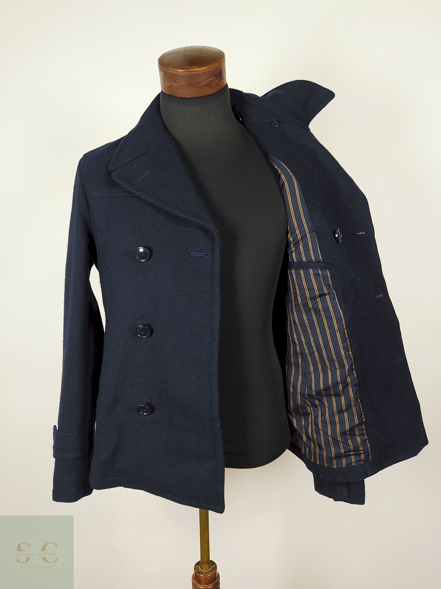 Abrigo Marinero lana hombre premium Azul TALLE S RATTLE TRAP - AP255 4