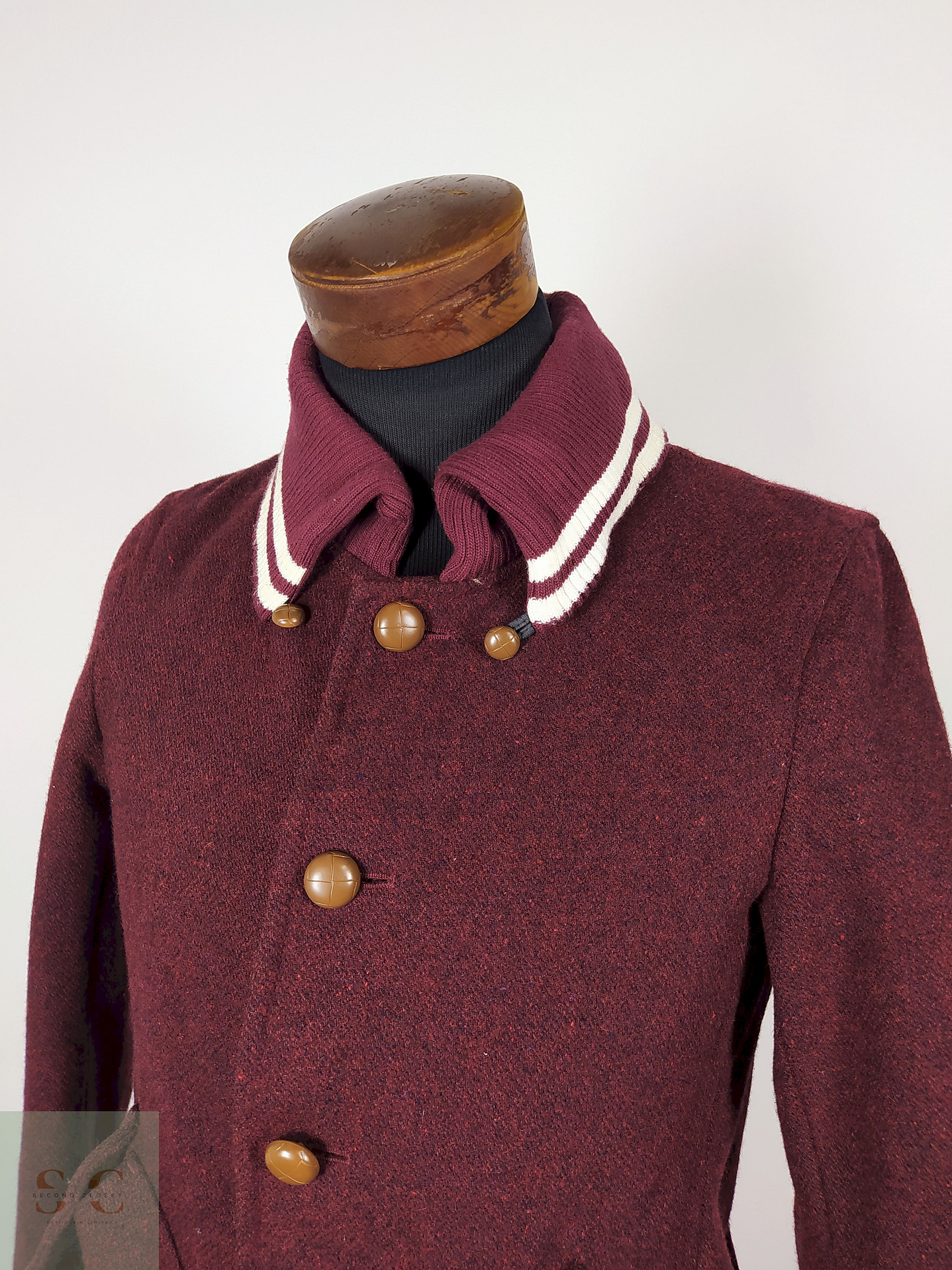 Abrigo Corto lana hombre premium Burdeos TALLA XS TK Japan - AP260 4
