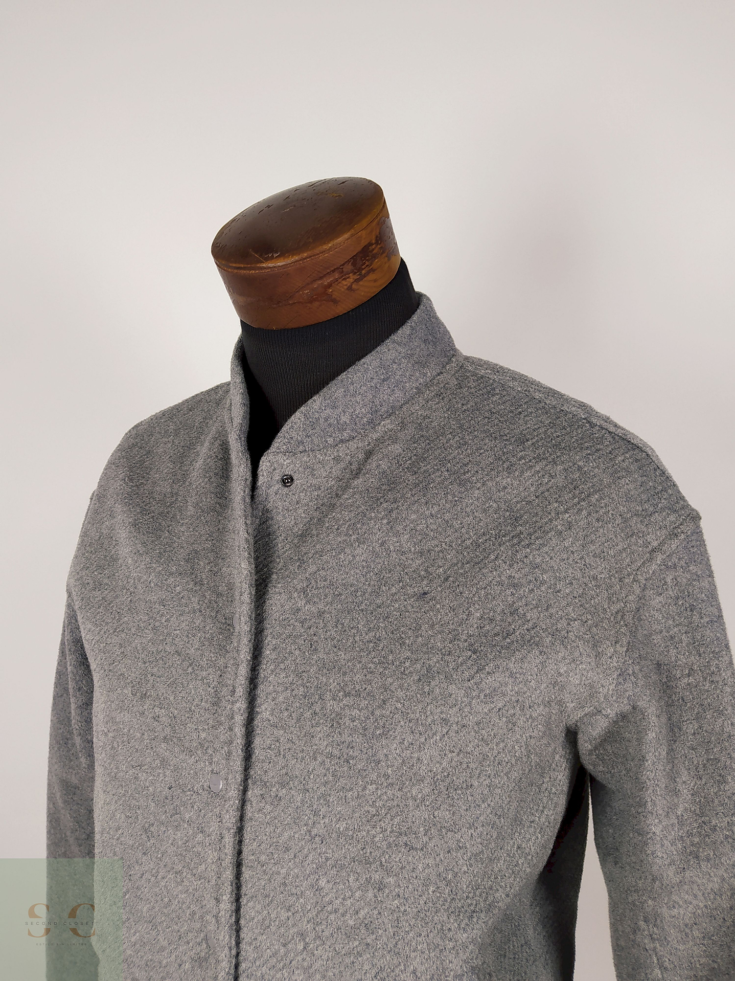 Chaqueta Corta lana mujer premium Gris TALLA M Le Ciel Bleu - AP262 3