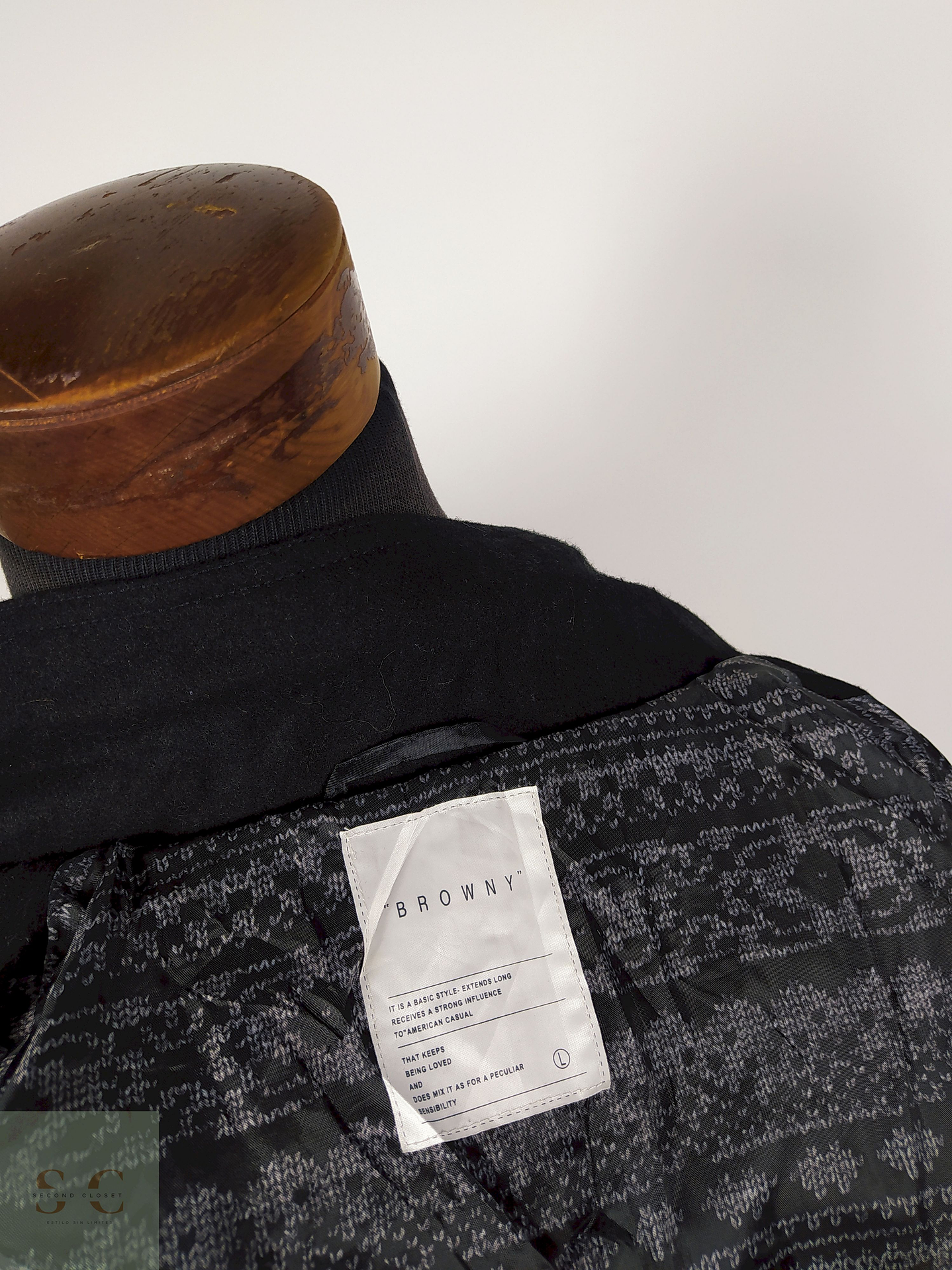 Chaqueta lana hombre premium Negro TALLA S Brownie - AP253 5