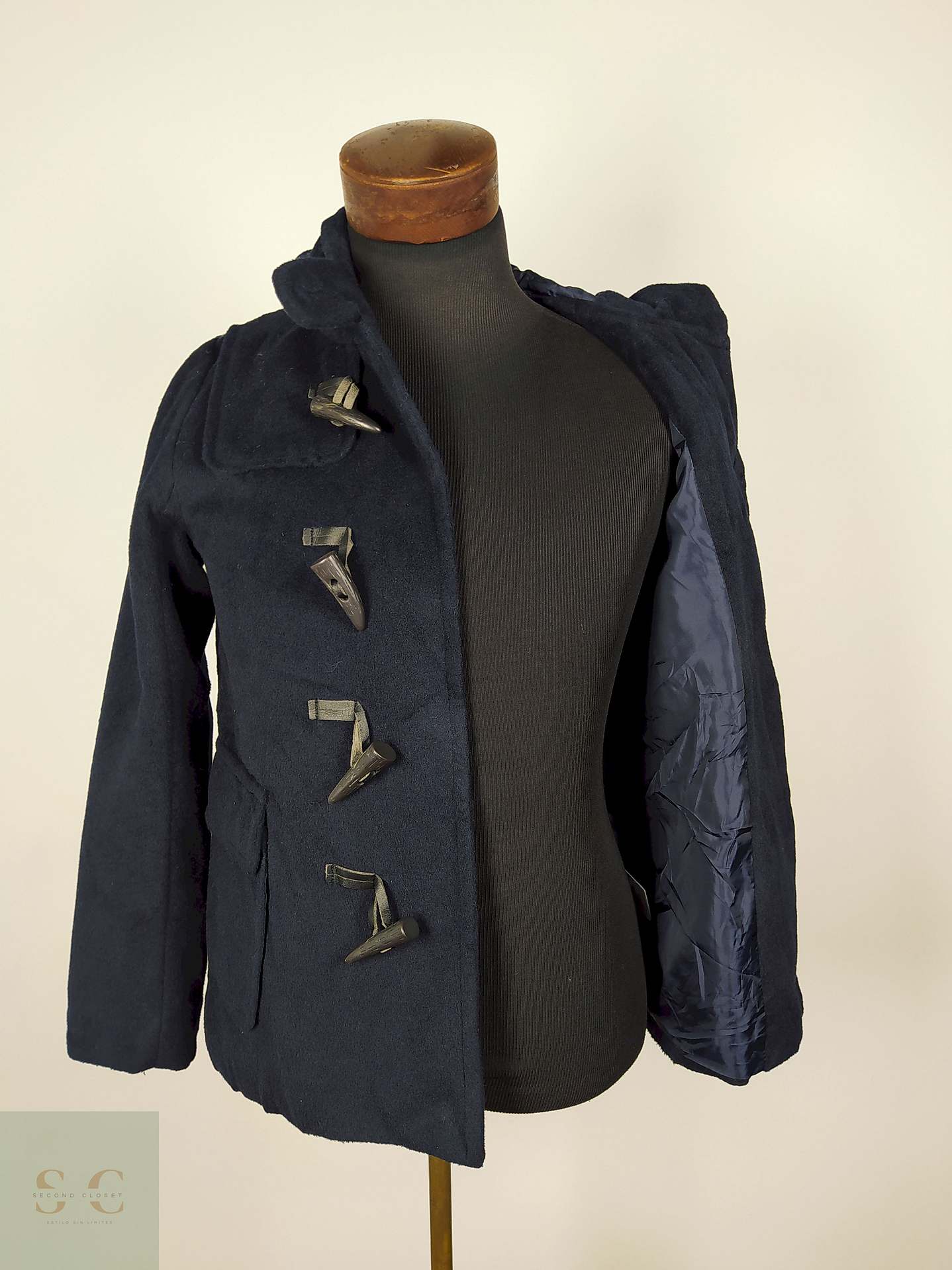 Abrigo Montgomery lana AZUL Talla XS/S CHOCOL - AP316 4