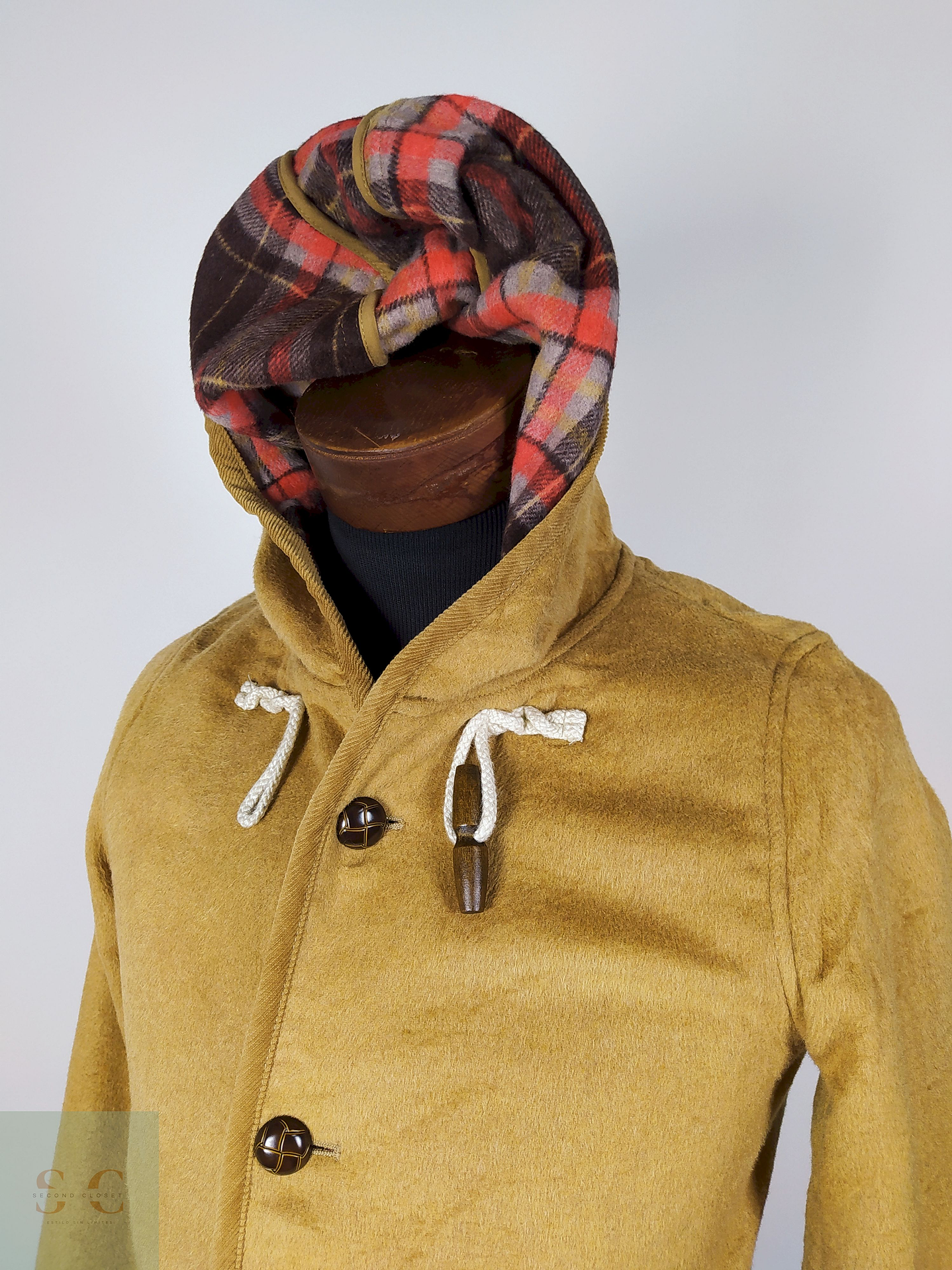 Abrigo lana mujer Camel premium TALLA SM Rapua - AP261 3