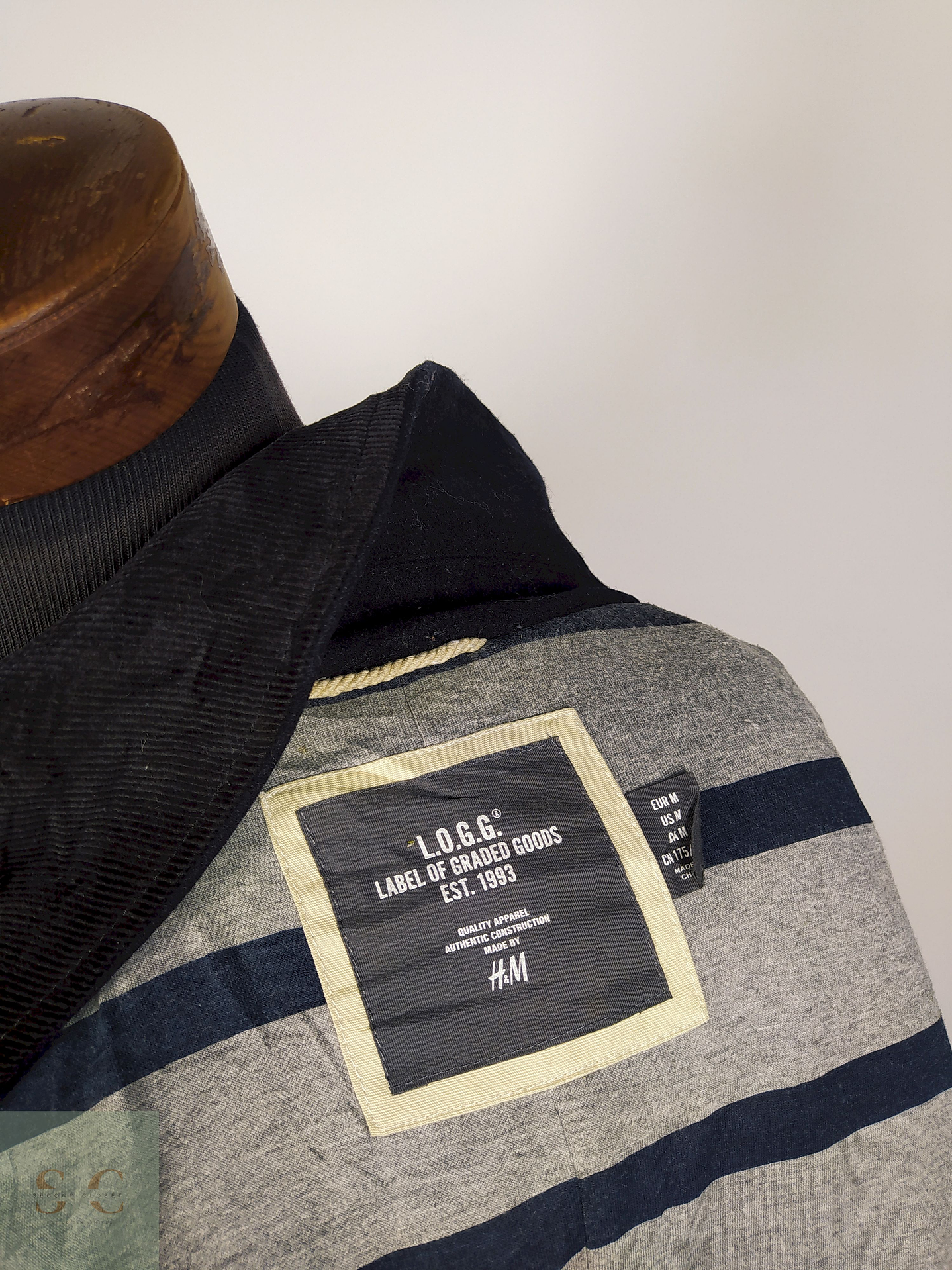 Abrigo marinero lana hombre premium azul TALLA M H&M - AP308 5