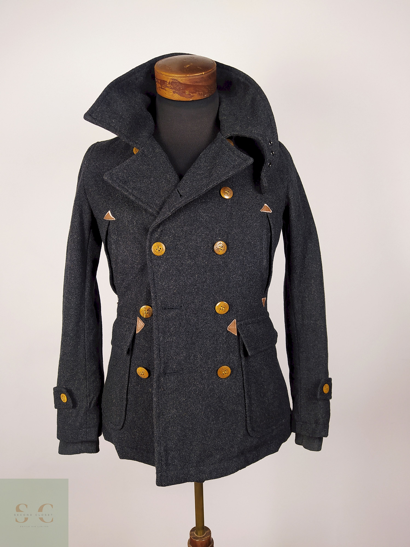 Abrigo marinero lana lujo Talla XXS ALLISTAIR - AP324 1