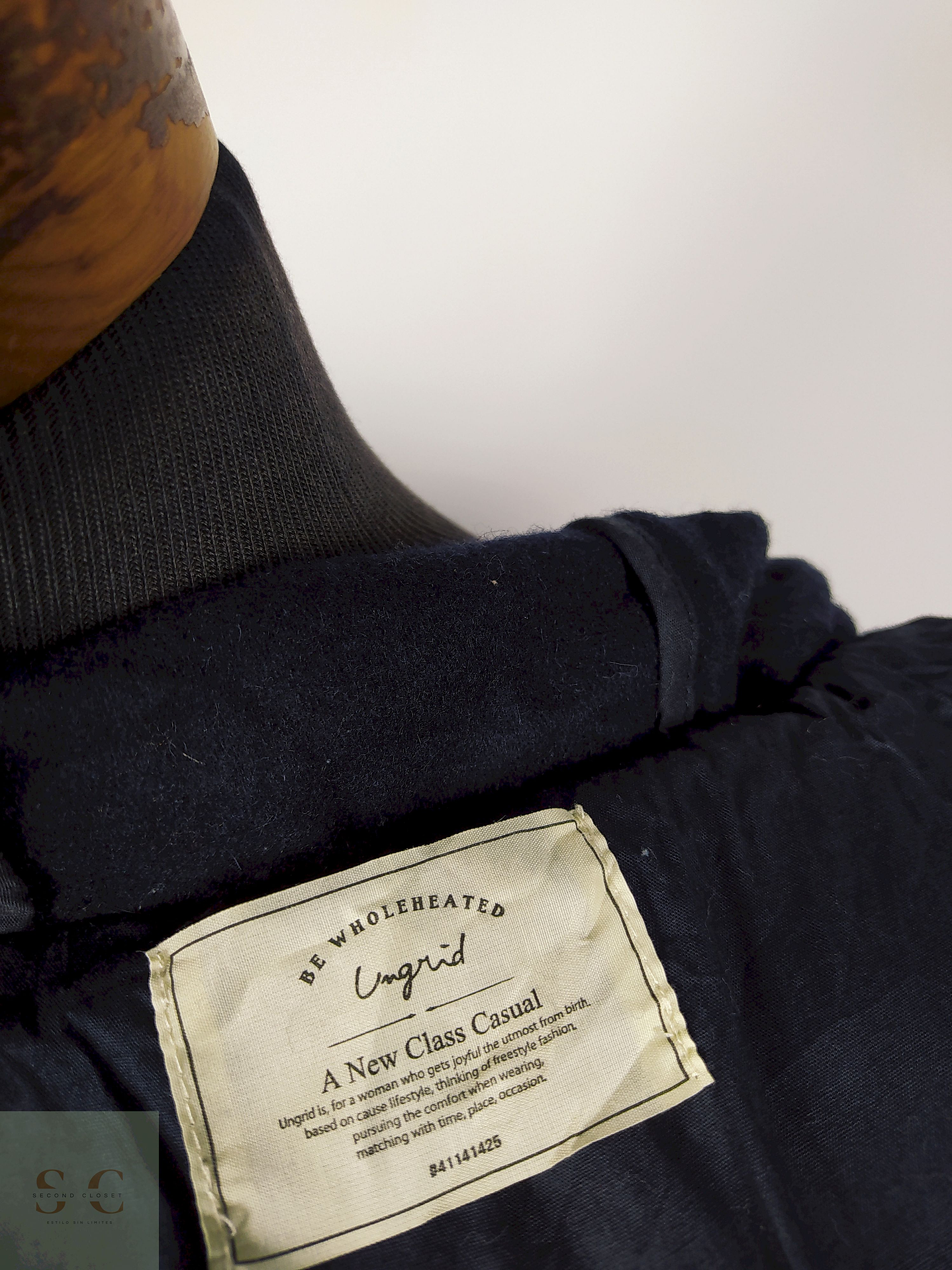 Abrigo Montgomery lana mujer premium Azul TALLA SM ungrid - AP257 5