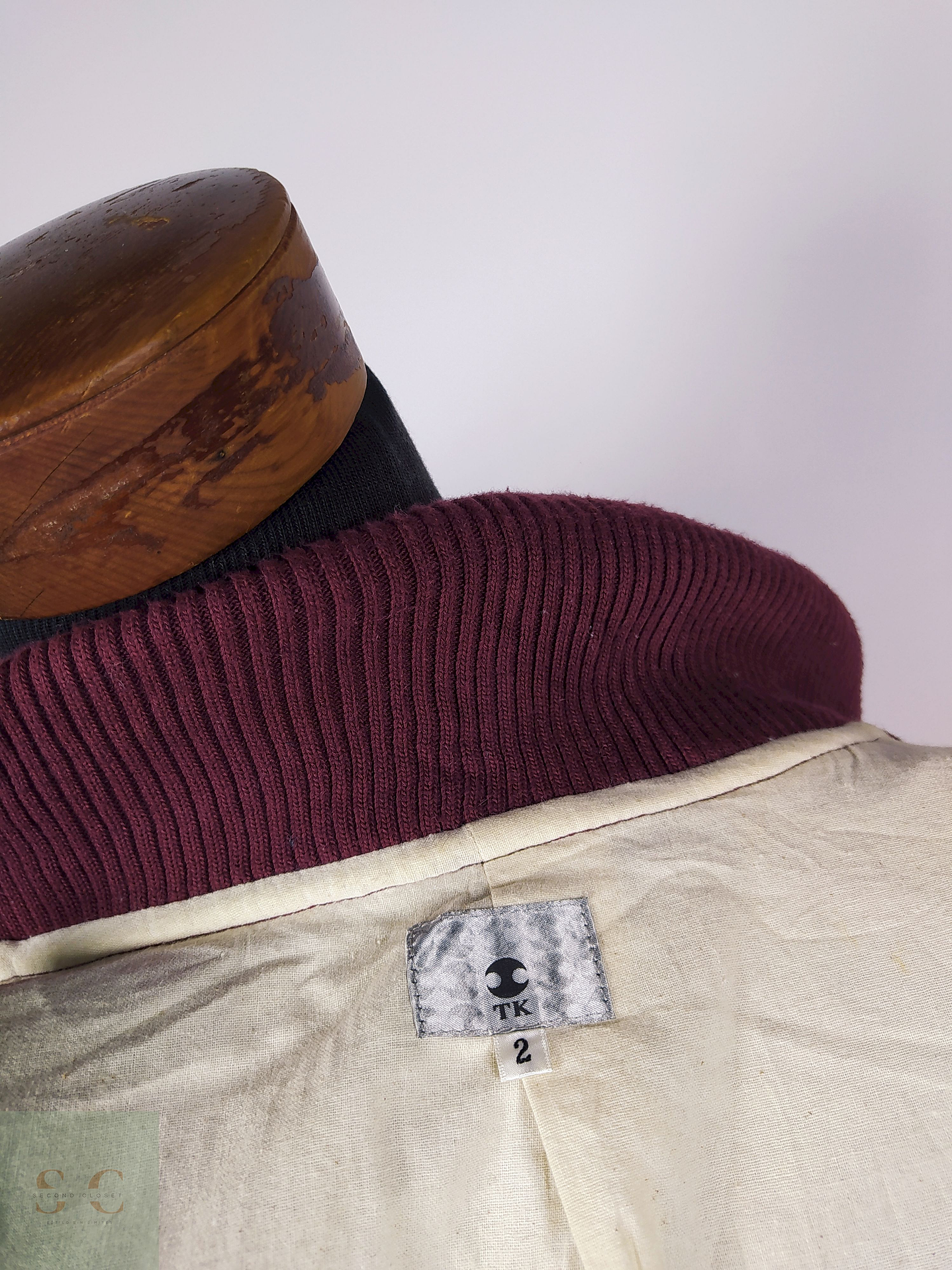 Abrigo Corto lana hombre premium Burdeos TALLA XS TK Japan - AP260 5