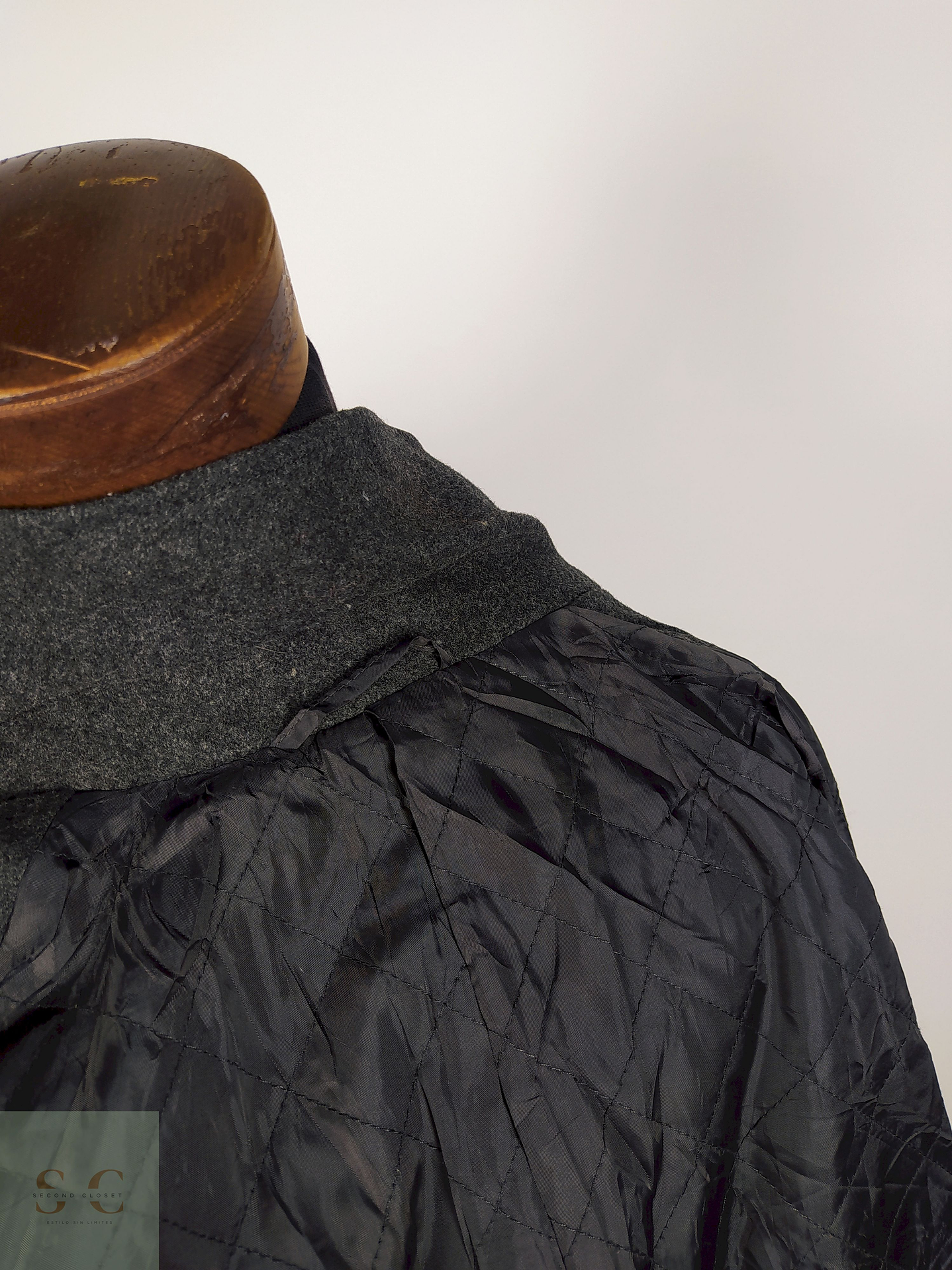 Abrigo hombre premium plomo TALLA S GU  5