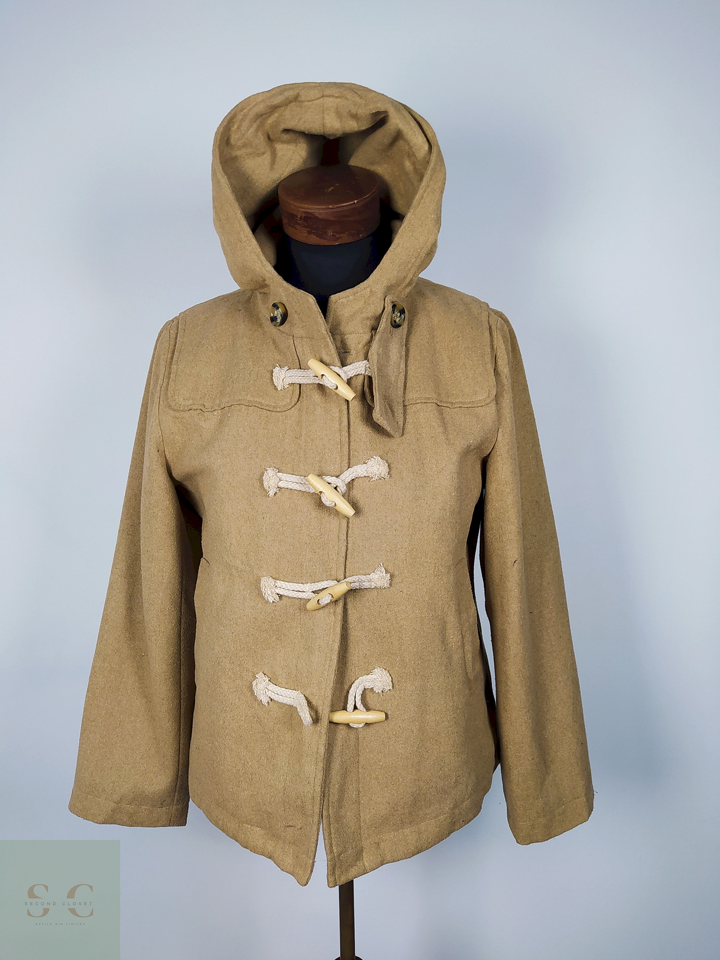 Abrigo Montgomery CAMEL Talla XS PUR COLORE - AP332 1