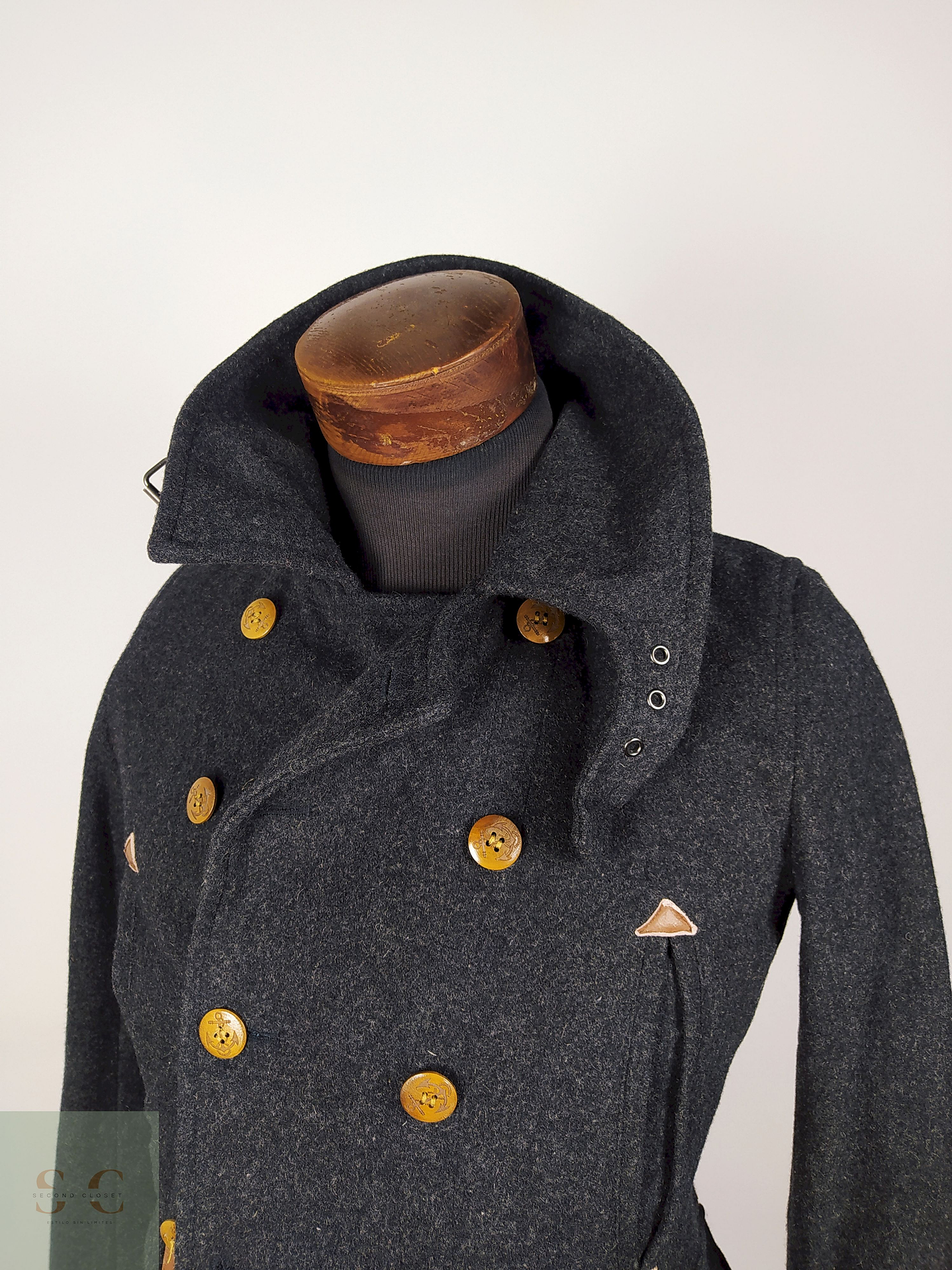 Abrigo marinero lana lujo Talla XXS ALLISTAIR - AP324 3