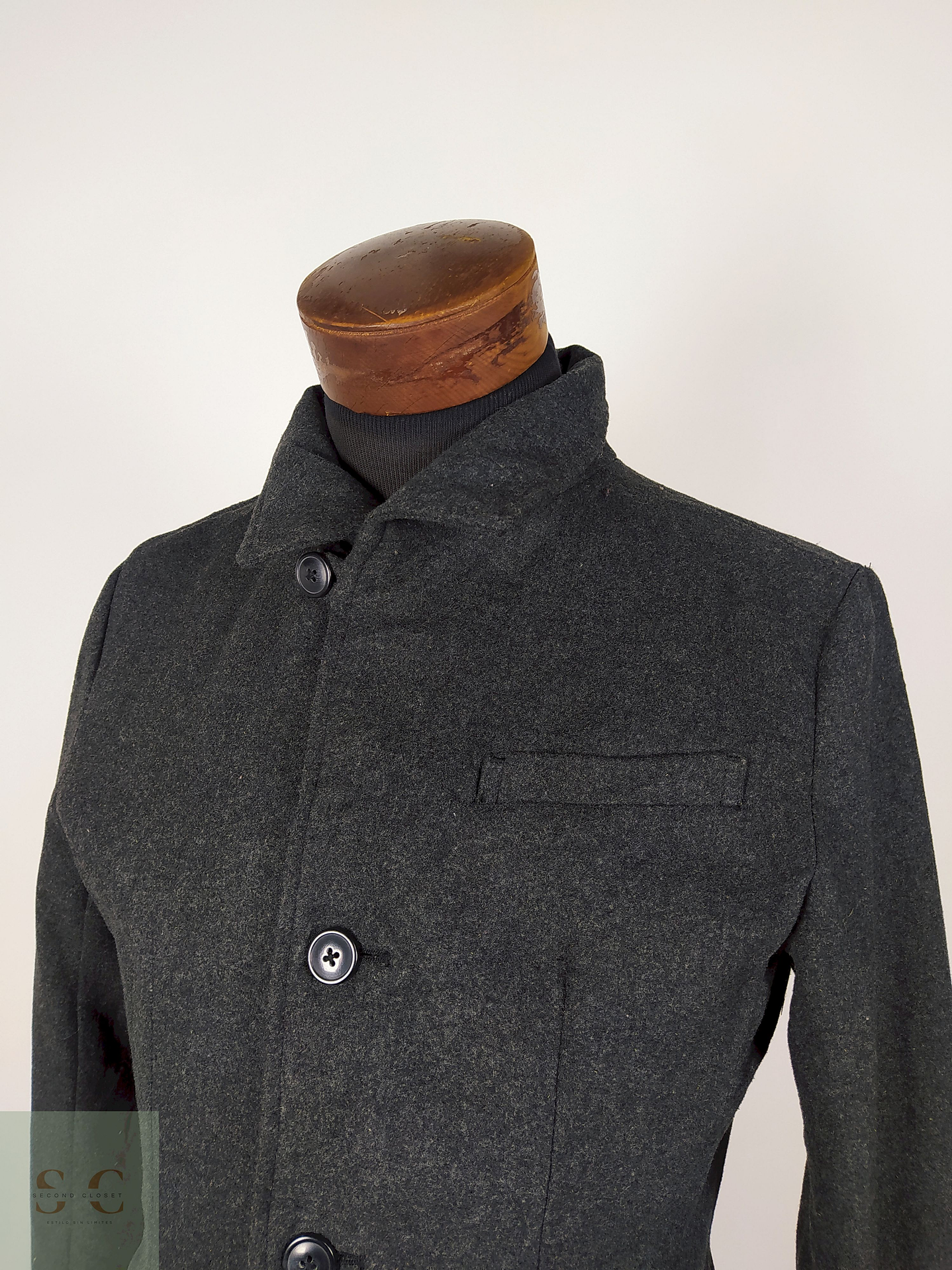 Abrigo Corto Plomo Talla S Beno Exclusive Label - AP268 3