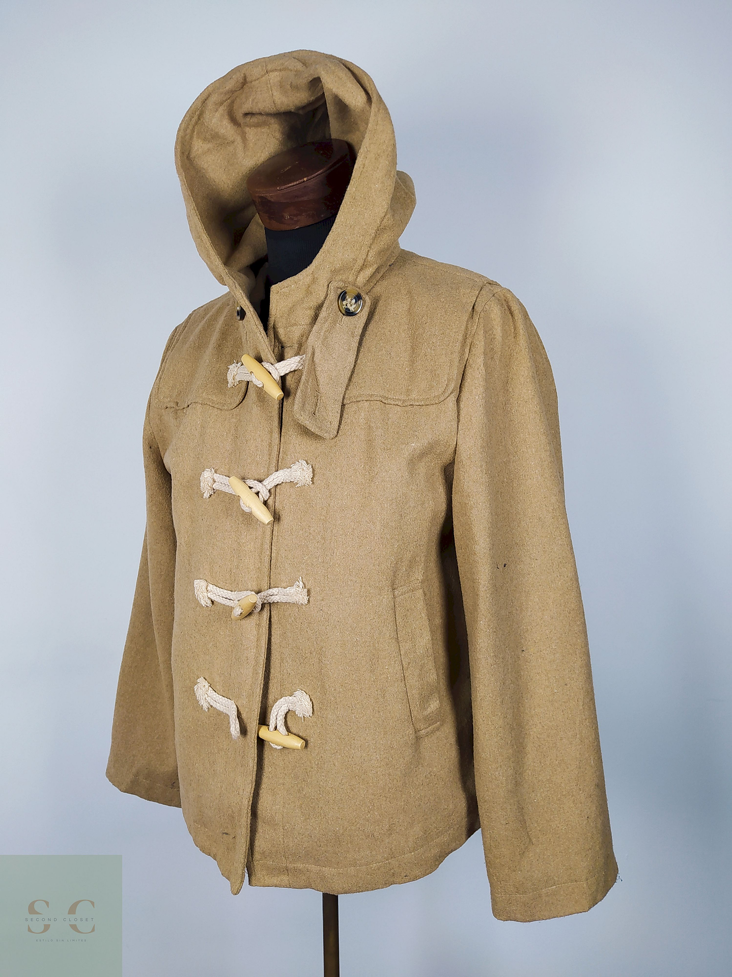 Abrigo Montgomery CAMEL Talla XS PUR COLORE - AP332 2