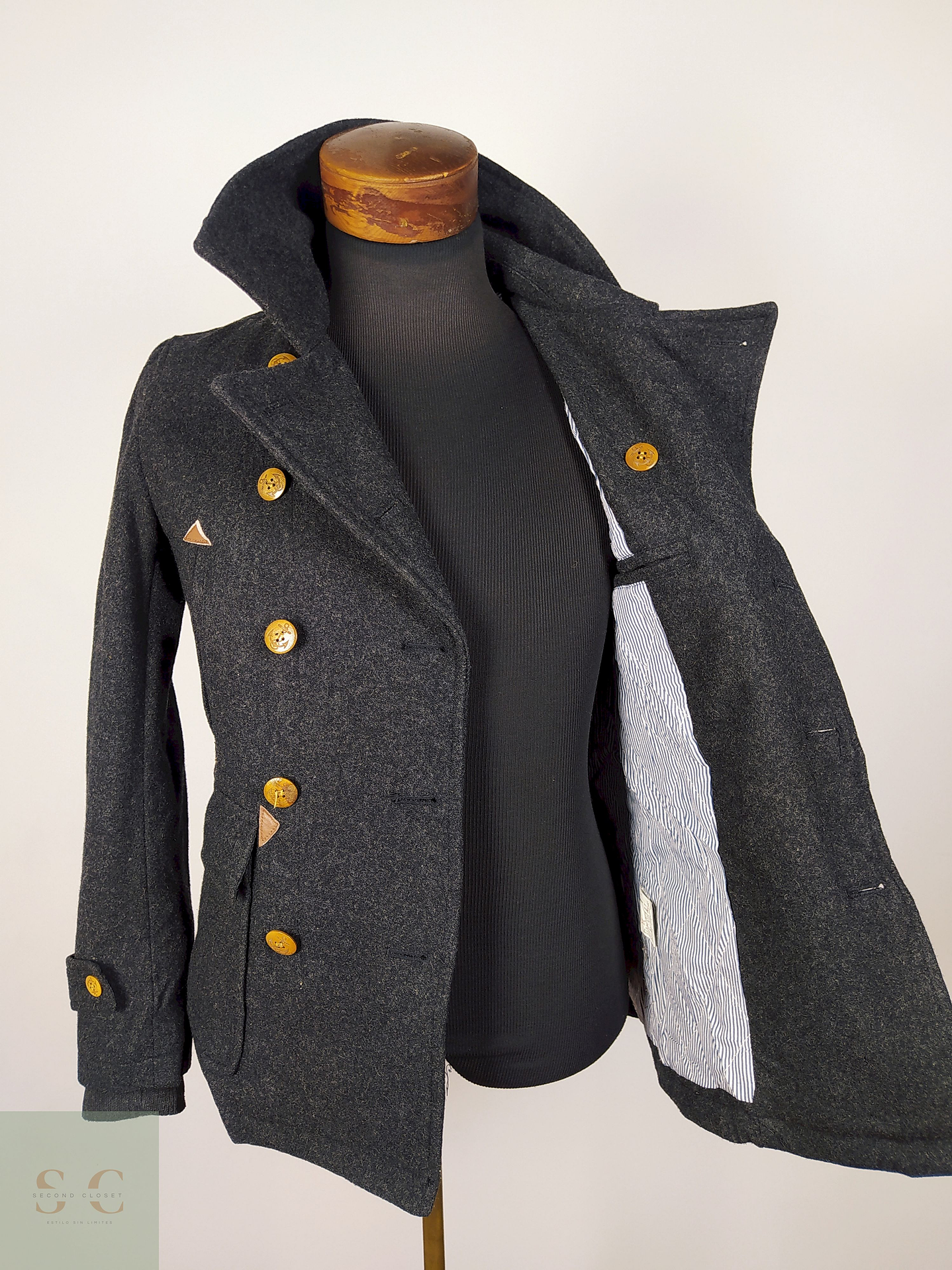 Abrigo marinero lana lujo Talla XXS ALLISTAIR - AP324 4