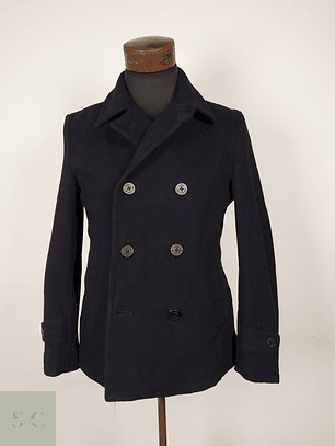 Abrigo marinero lana negro Talla SM Rageblue - AP283