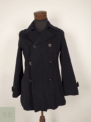 Abrigo MUJER marinero lana plomo Talla SM ELLE ECOLE - AP284