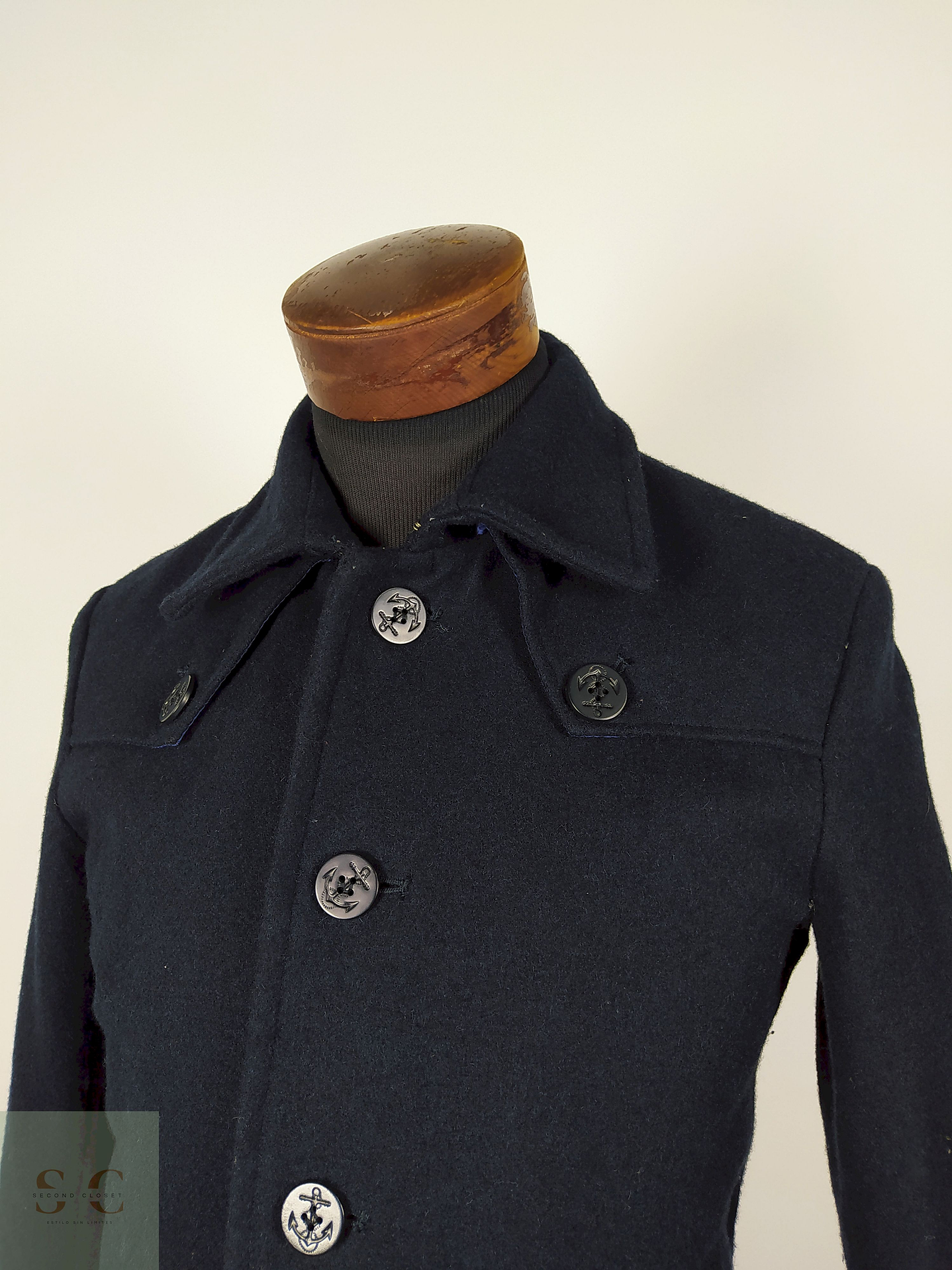 Abrigo Corto Azul Oscuro Talla S Urban Research - AP271 3