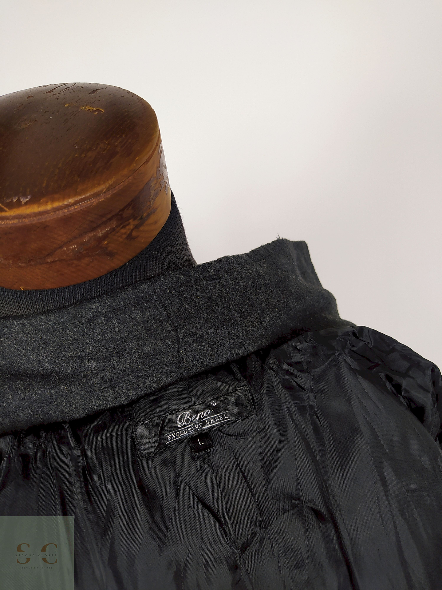 Abrigo Corto Plomo Talla S Beno Exclusive Label - AP268 5