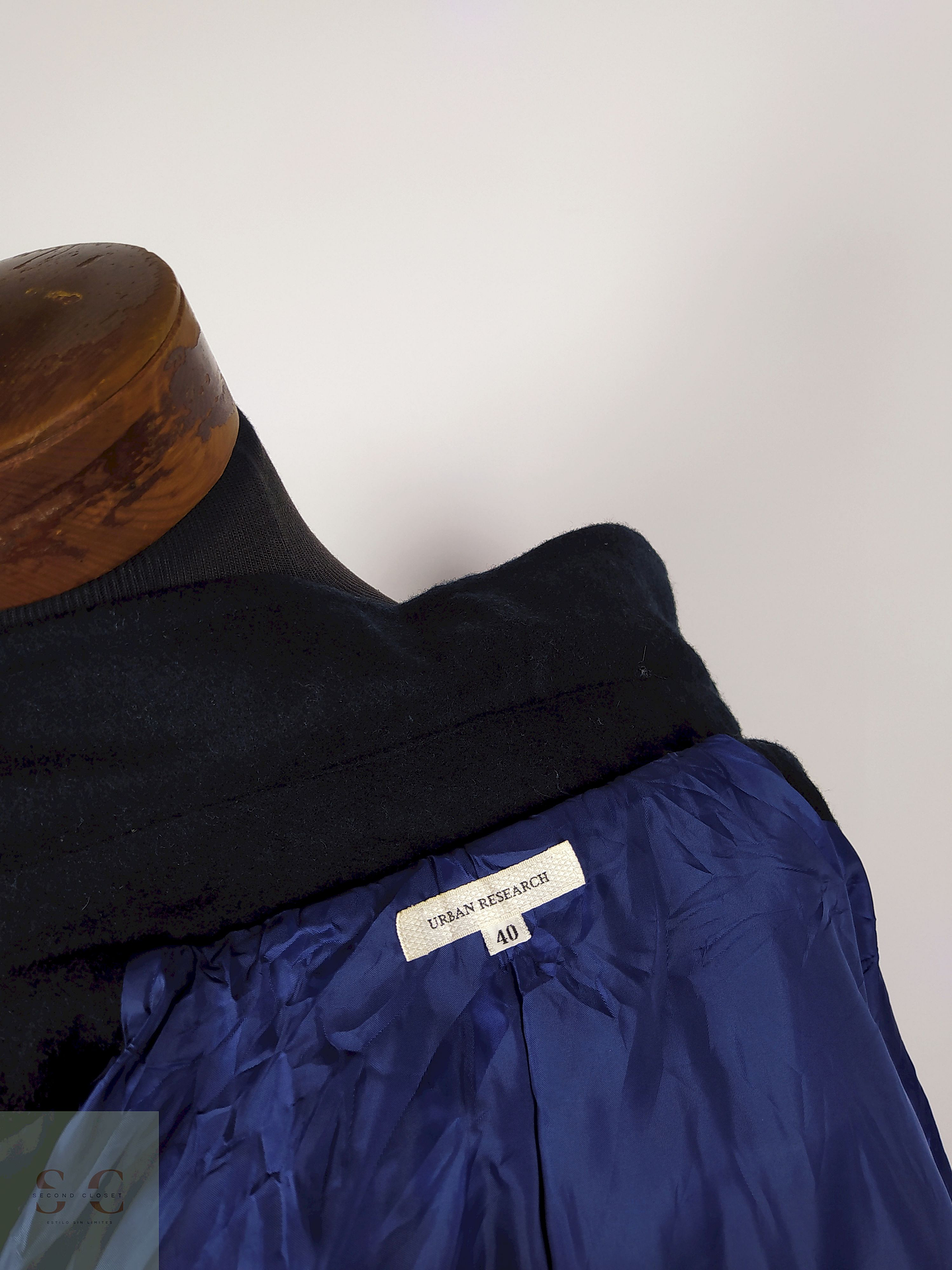 Abrigo Corto Azul Oscuro Talla S Urban Research - AP271 5