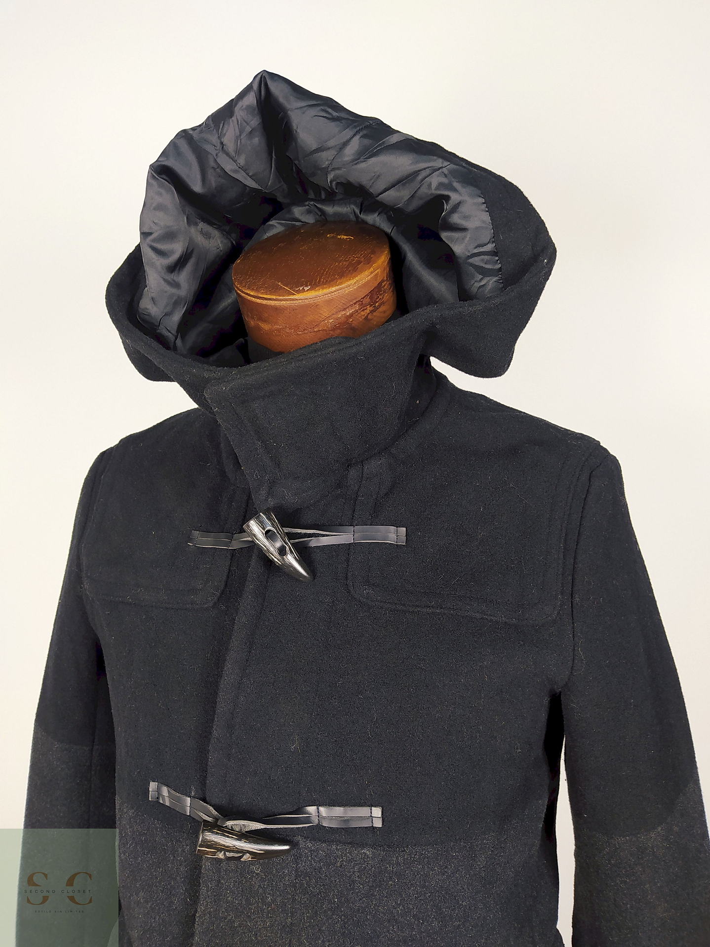 Abrigo Montgomery lana Plomo Talla S GLOBAL WORK - AP281 3