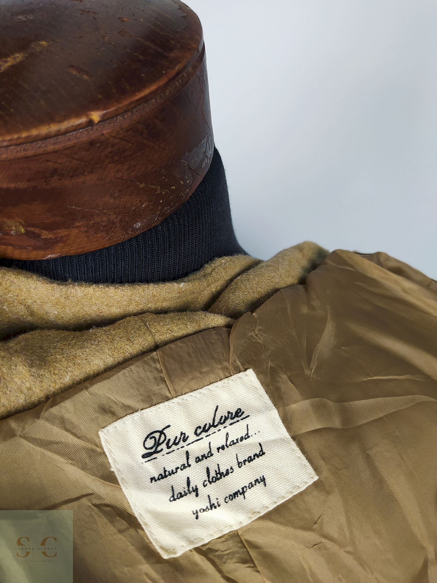 Abrigo Montgomery CAMEL Talla XS PUR COLORE - AP332 5