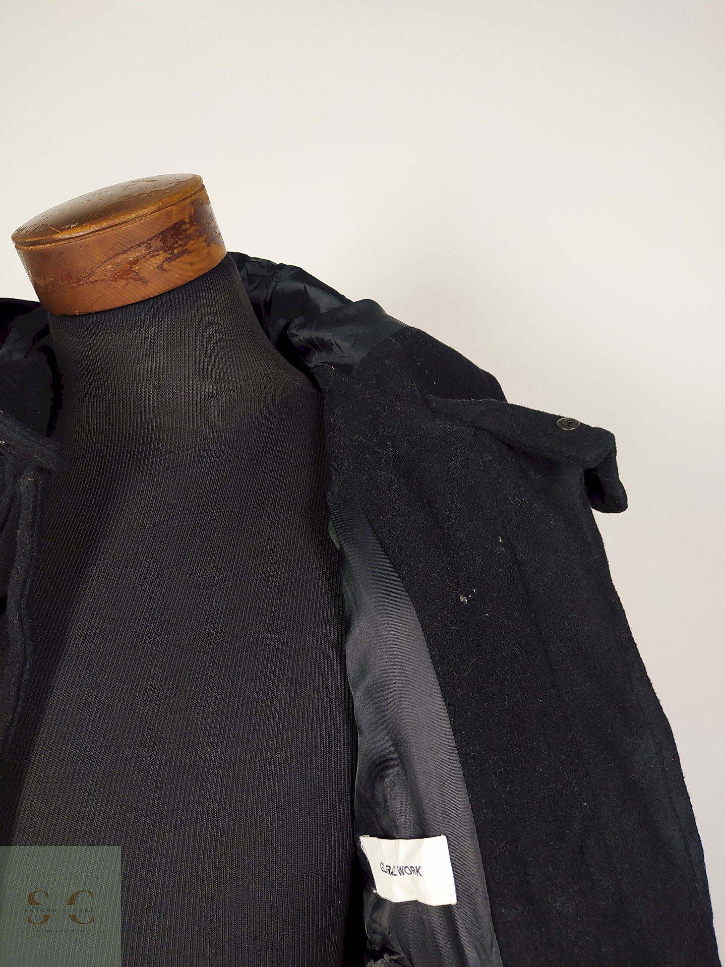 Abrigo Montgomery lana Plomo Talla S GLOBAL WORK - AP281 5