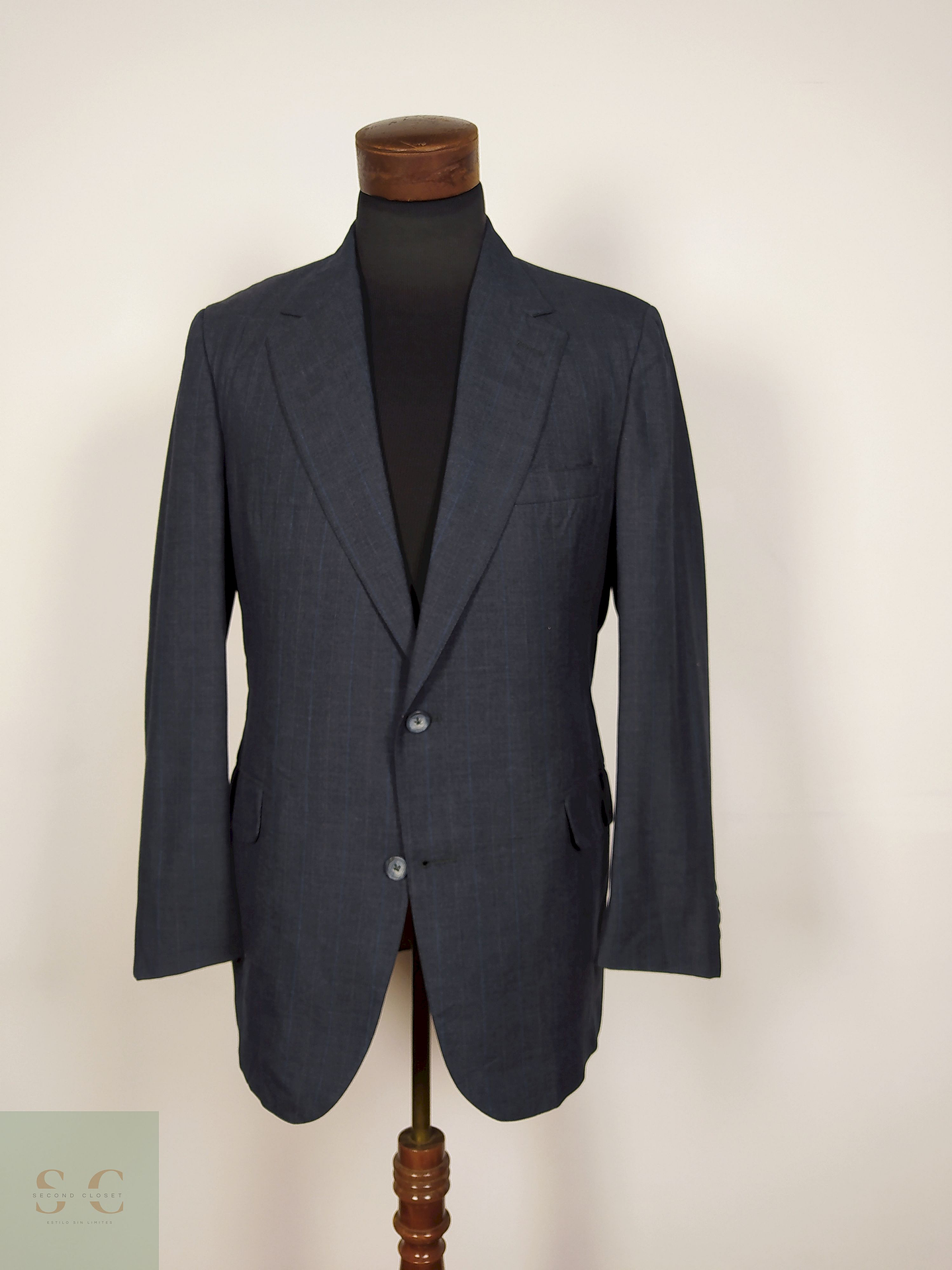 Blazer lana virgen Azul Talla SM Nordstrom  1