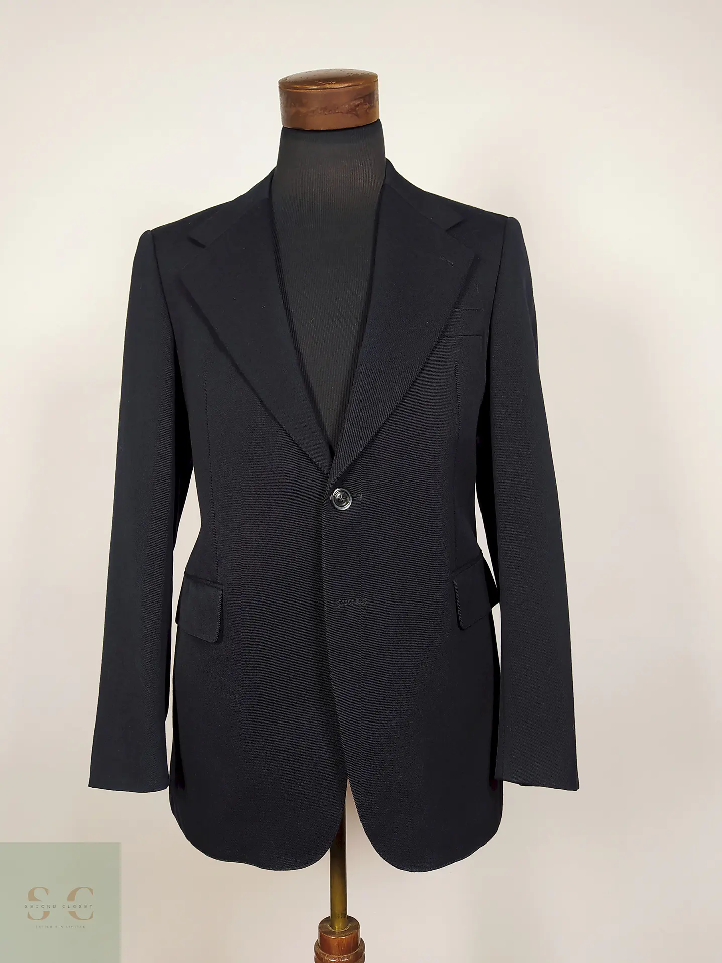 Blazer lana virgen Negro Talla M — Studio Brisant - B17 1