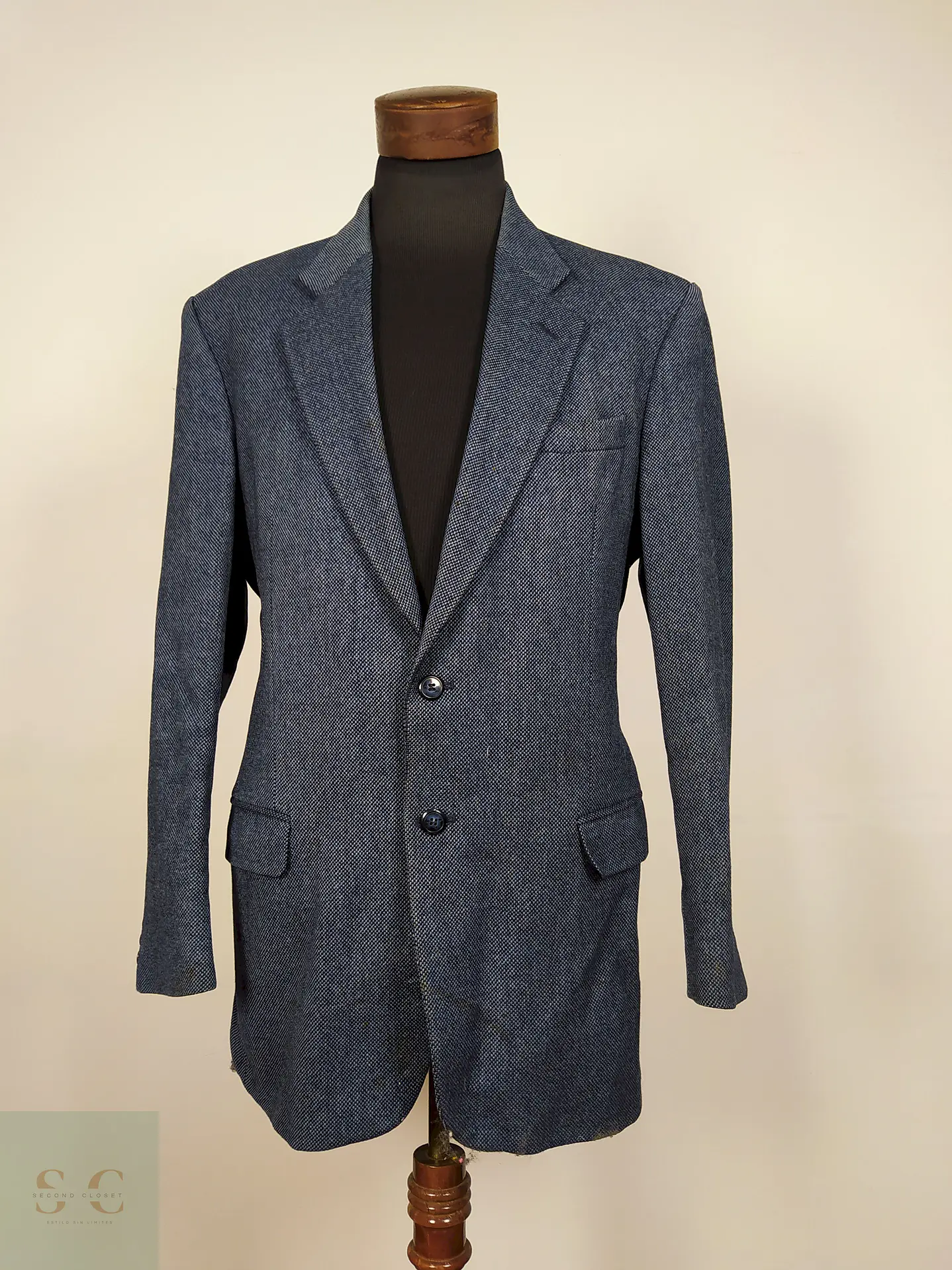 Blazer lana virgen Azul Talla LXL Marks Spencer - B18 1
