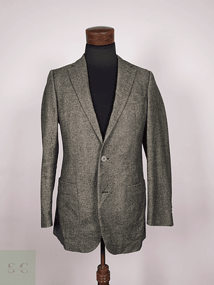 Blazer pura lana Verde Talla S Sarar - B30