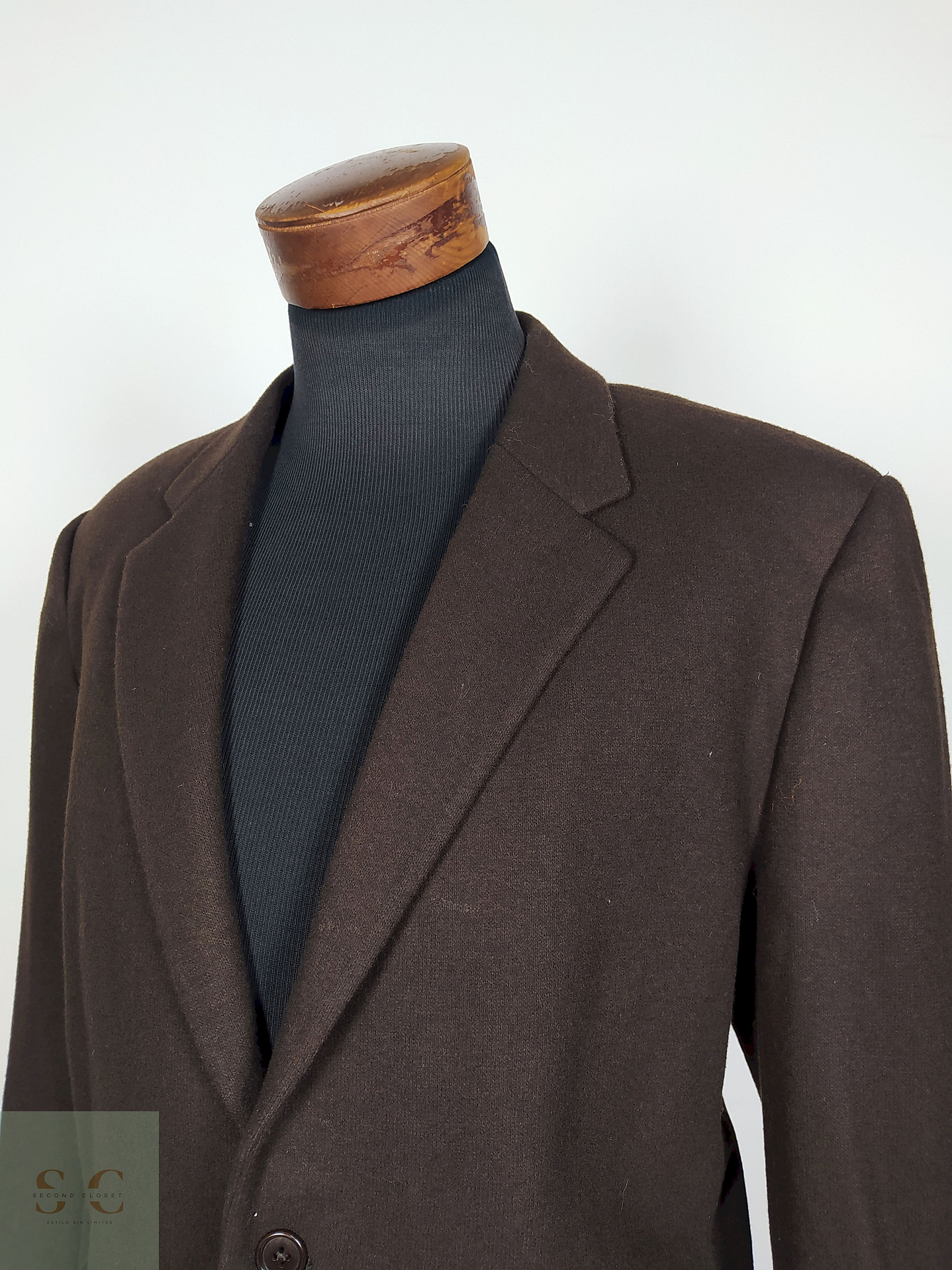 Blazer lana Café Talla XL — - B3 4