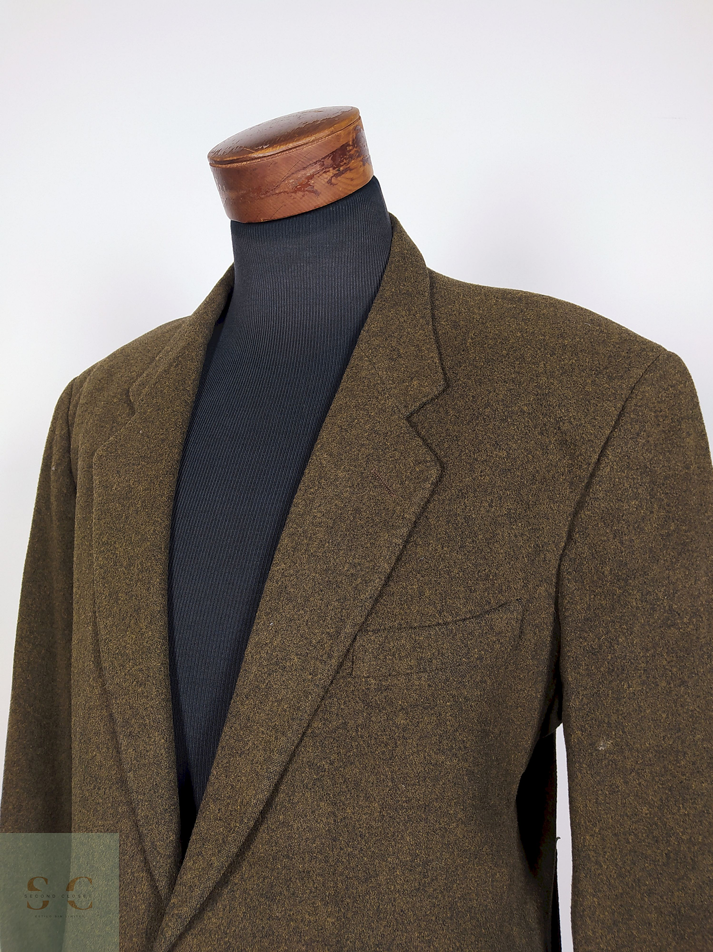 Blazer lana cashmere Café Talla 2XL Boccelo - B4 4