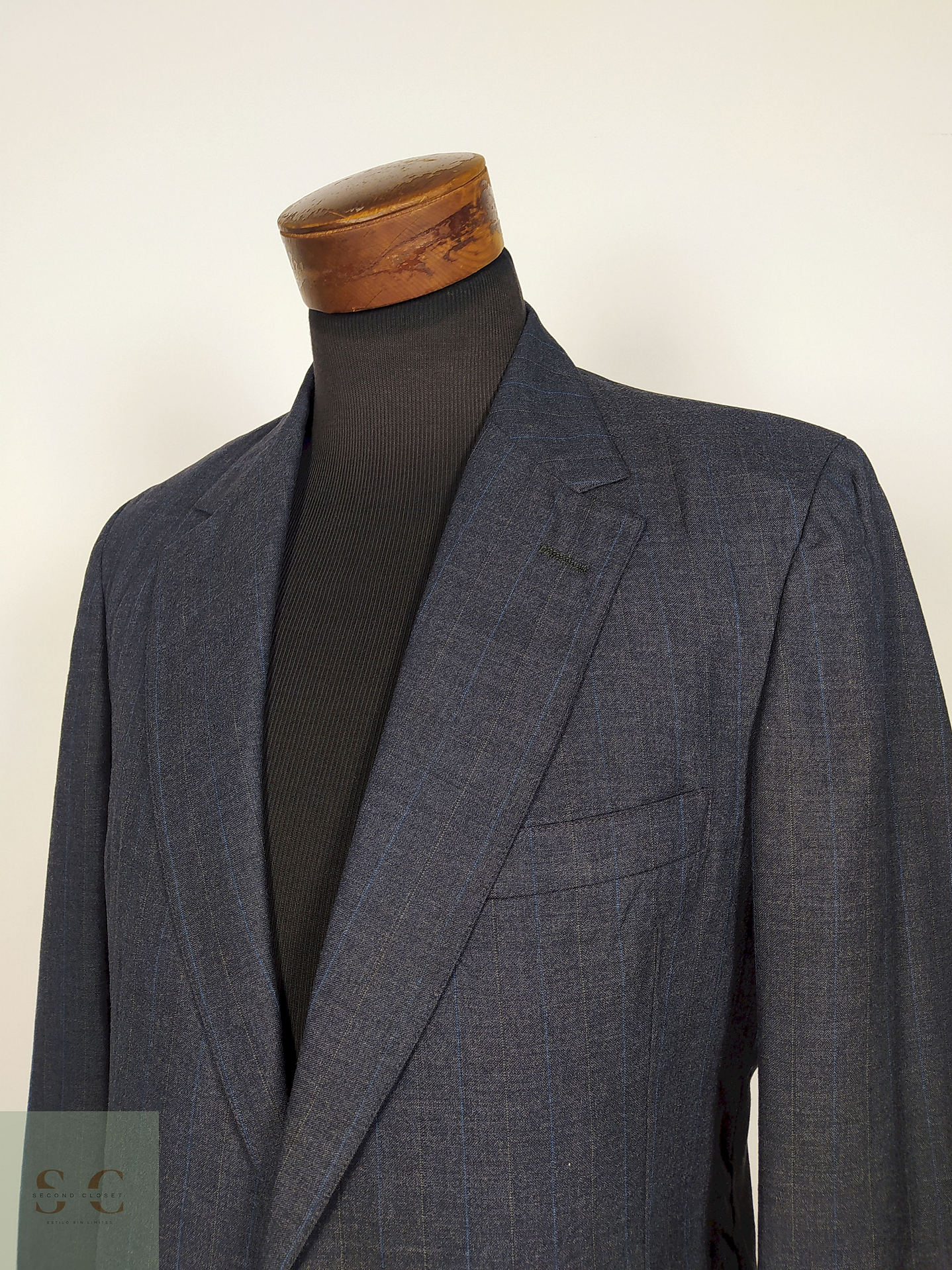 Blazer lana virgen Azul Talla SM Nordstrom  4