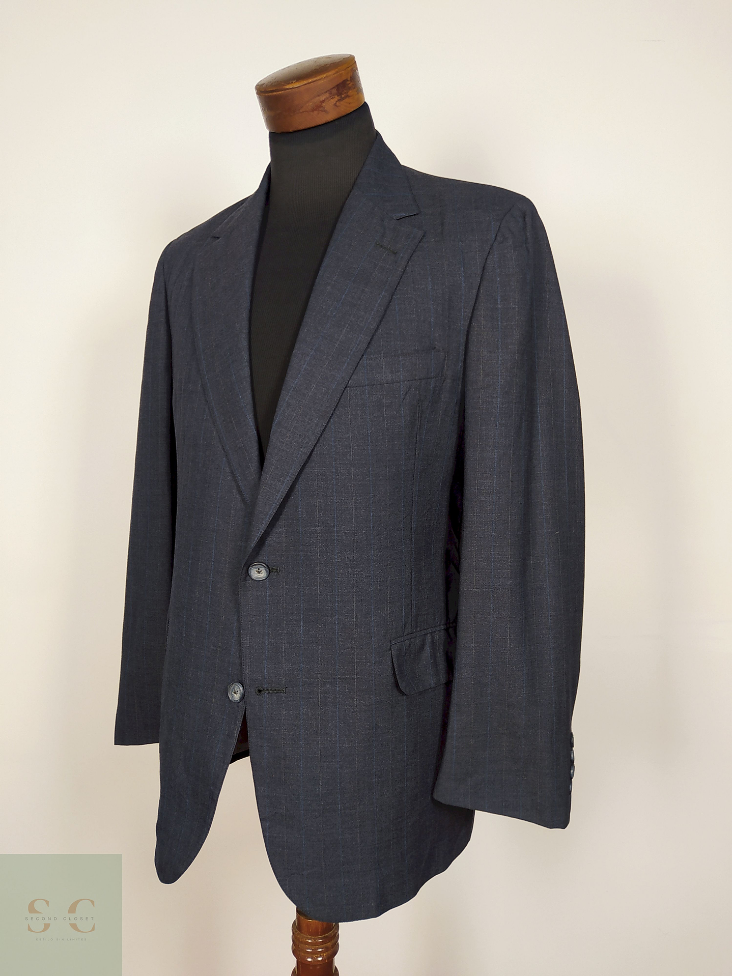 Blazer lana virgen Azul Talla SM Nordstrom  2