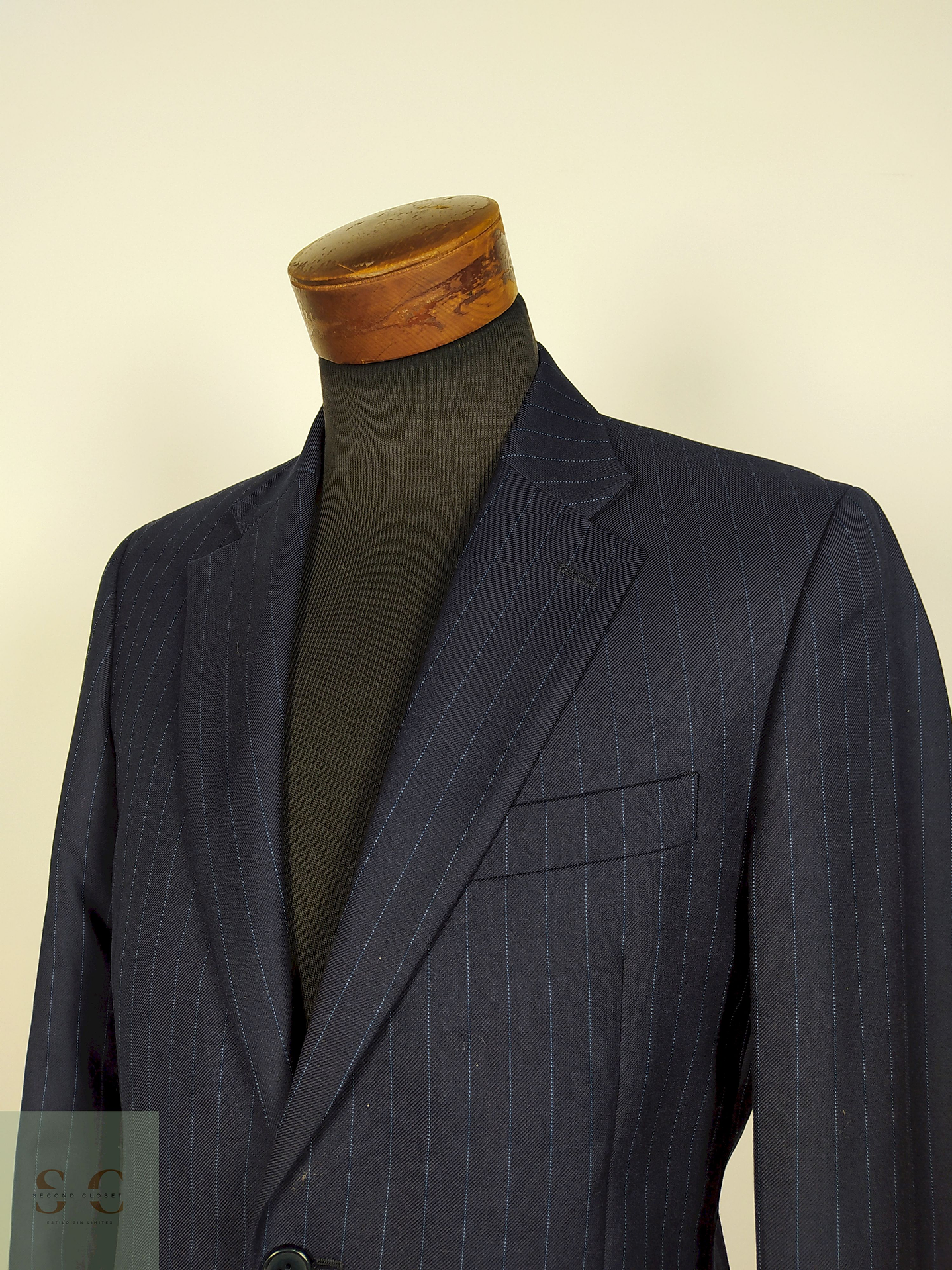 Blazer lana virgen Azul Talla SM — - B11 3