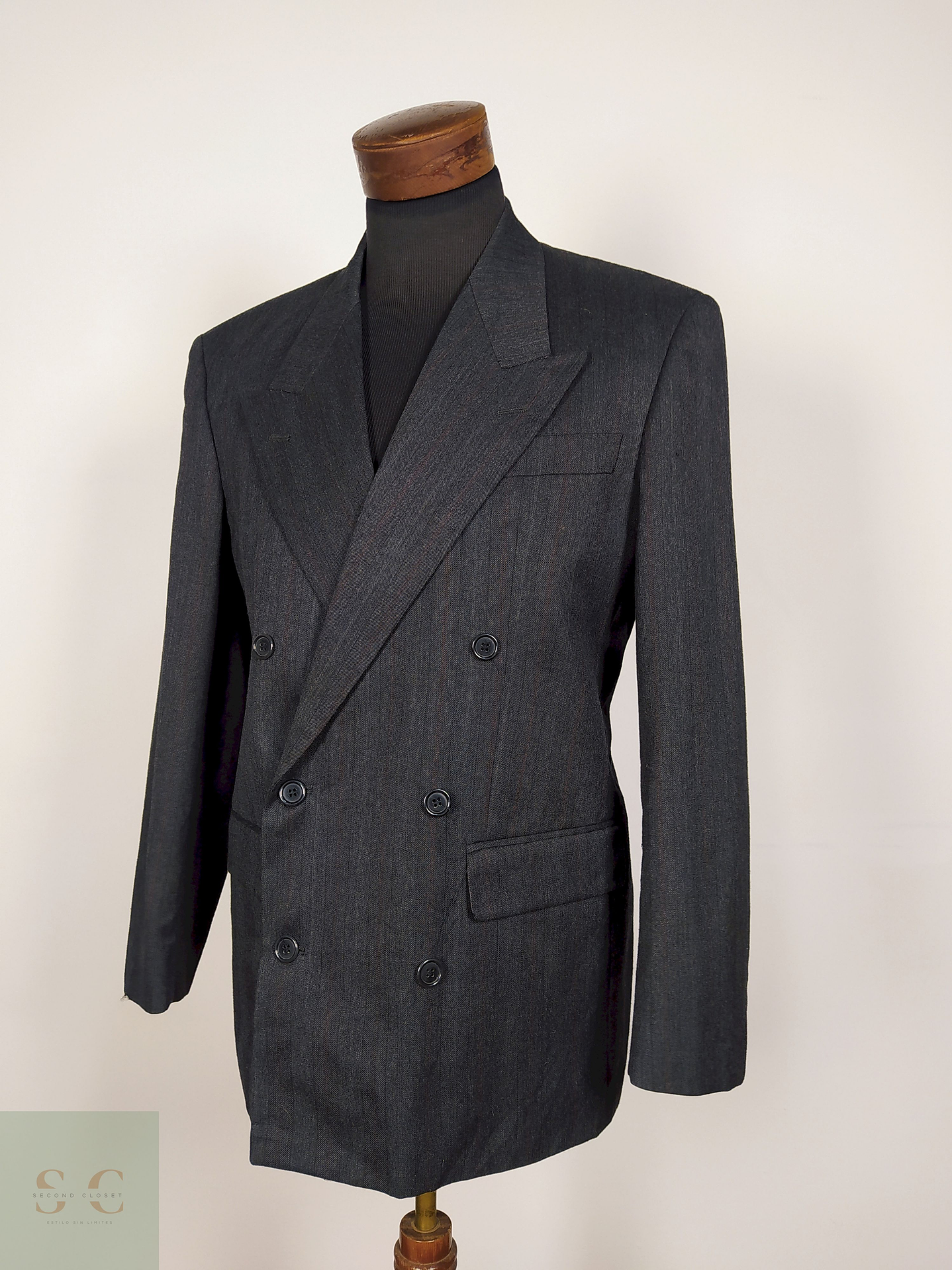 Blazer lana Plomo Talla L Next - B12 2