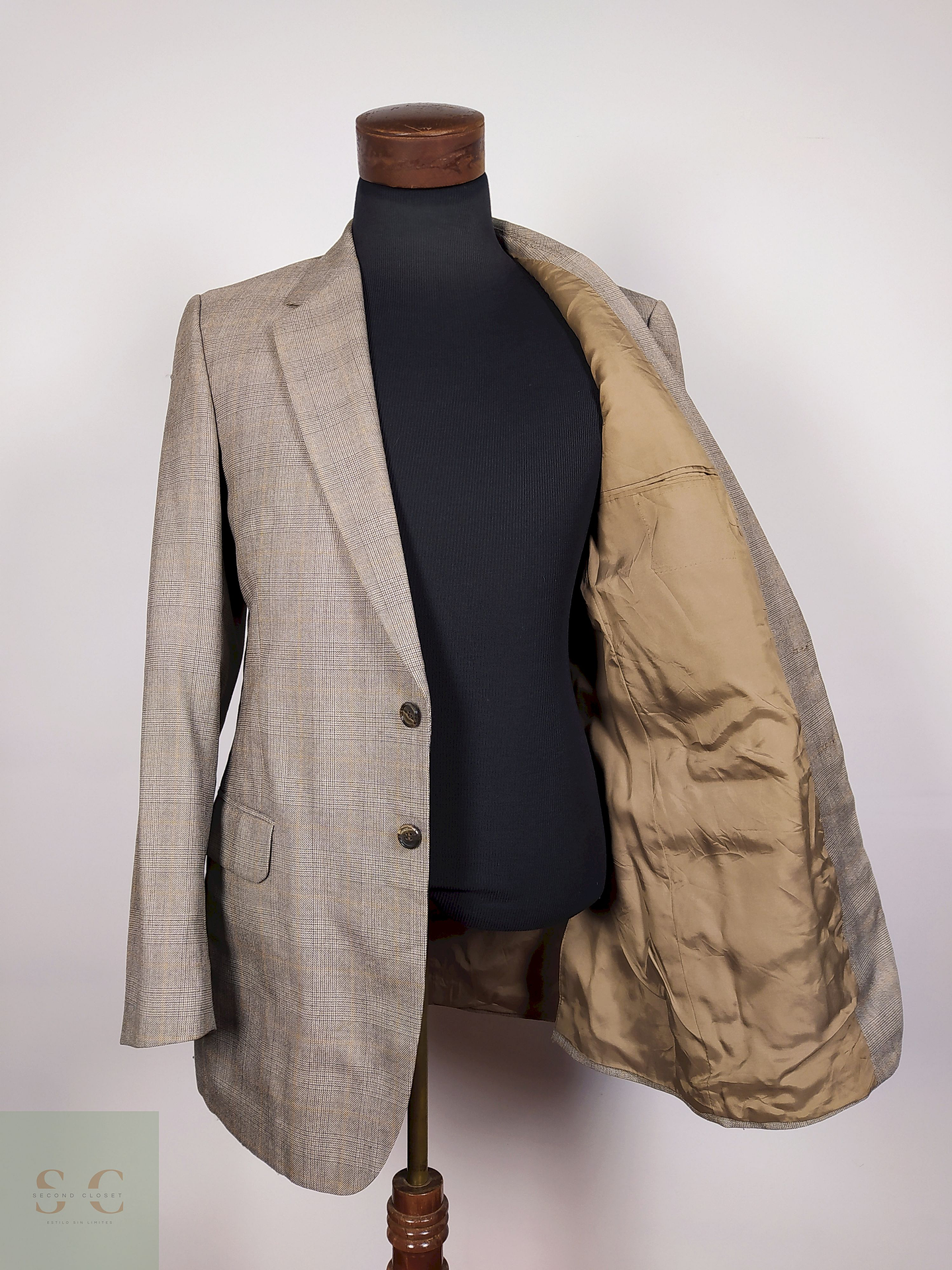 Blazer lana Café Talla SM — - B15 3