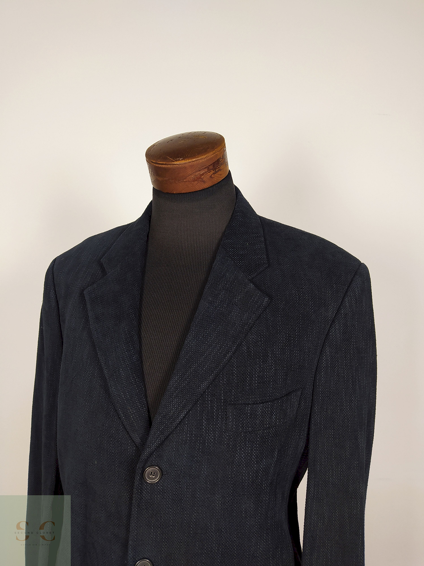 Blazer Negro Talla LXL Marks Spencer - B19 3