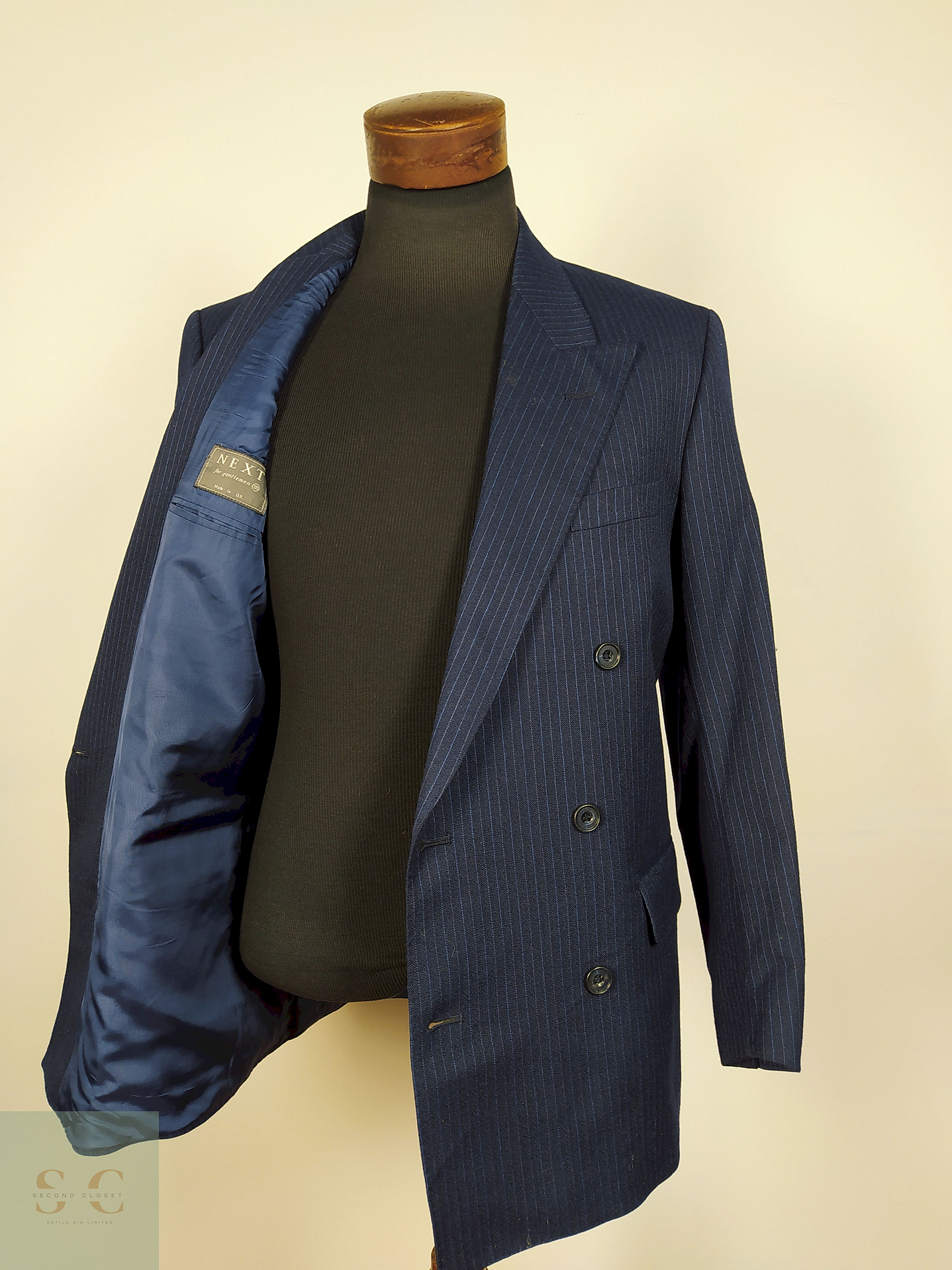 Blazer lana virgen Azul Talla SM Next - B20 2