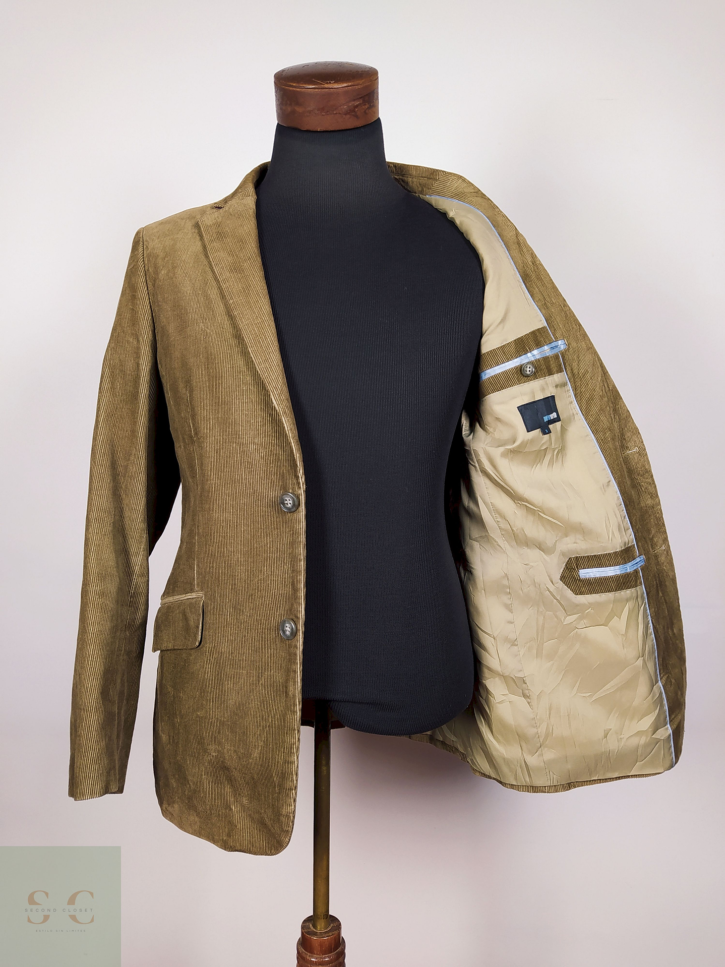 Blazer cotelé Café Talla M Peter Werth - B25 3