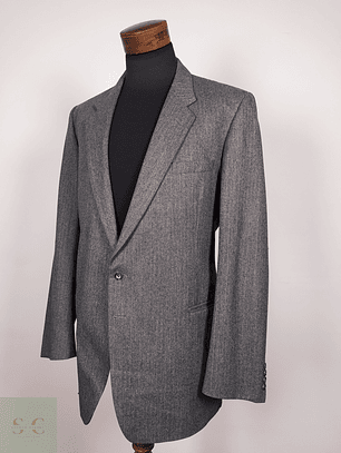 Traje blazer pantalon lana virgen Plomo Talla 46 LONG St Michael - B27