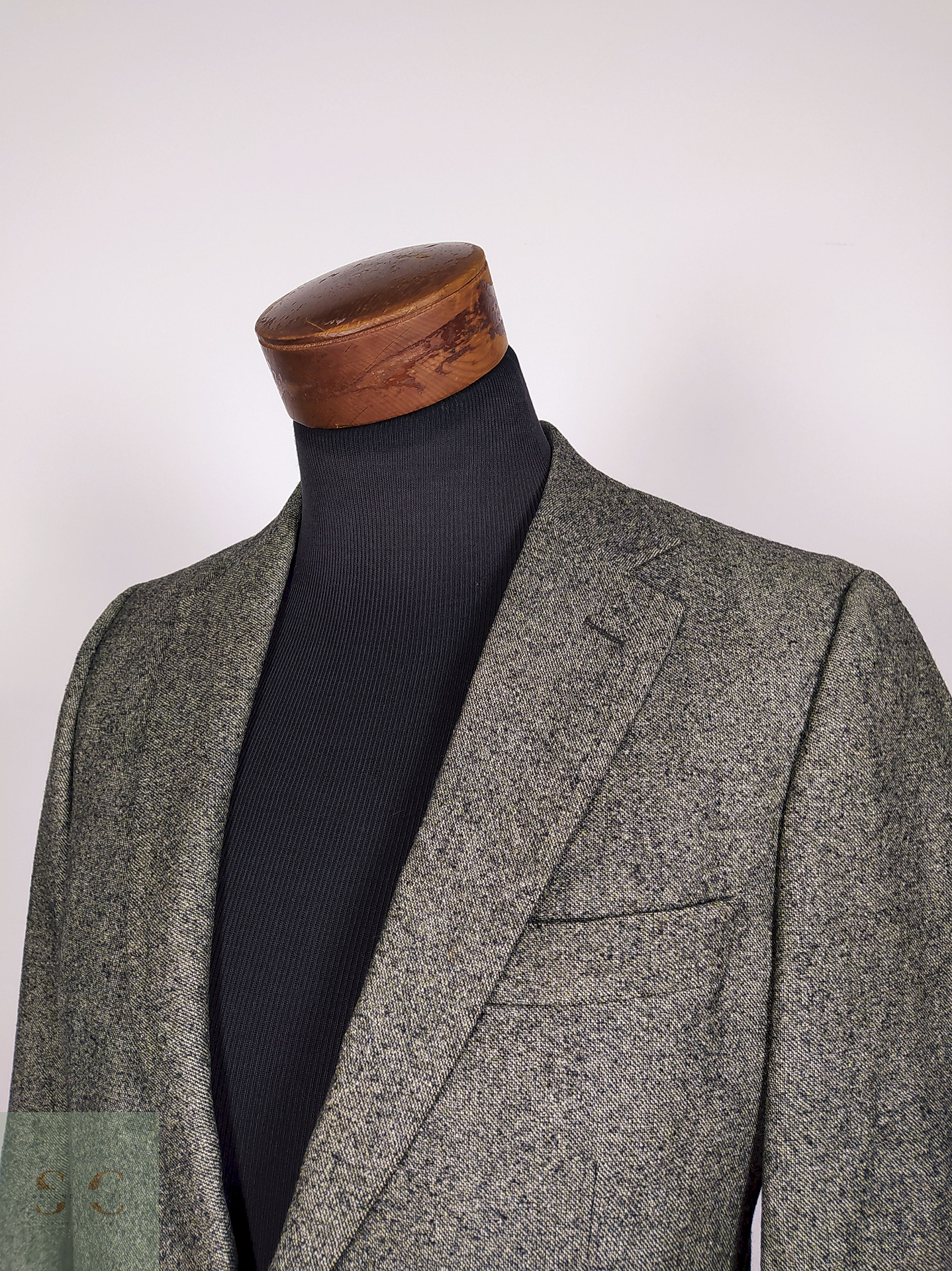 Blazer pura lana Verde Talla S Sarar - B30 4