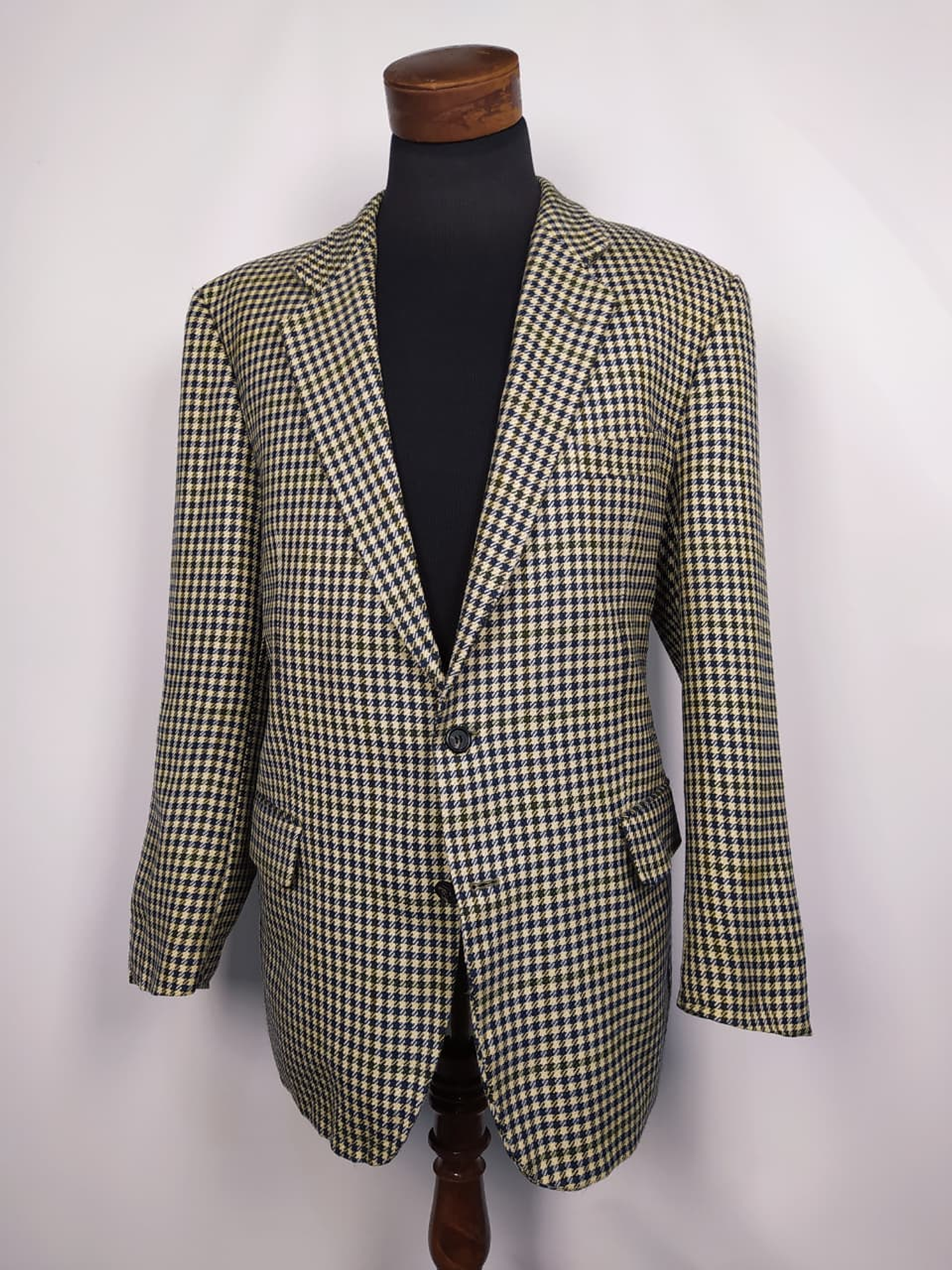 Chaqueta ROY ROBSON pura lana virgen blazer pata de gallo TALLA LXL  2