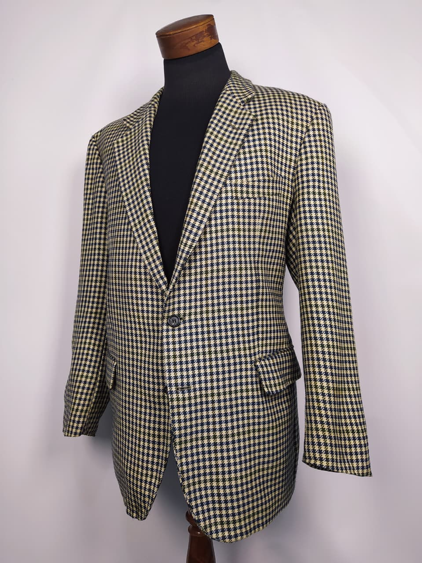 Chaqueta ROY ROBSON pura lana virgen blazer pata de gallo TALLA LXL  1