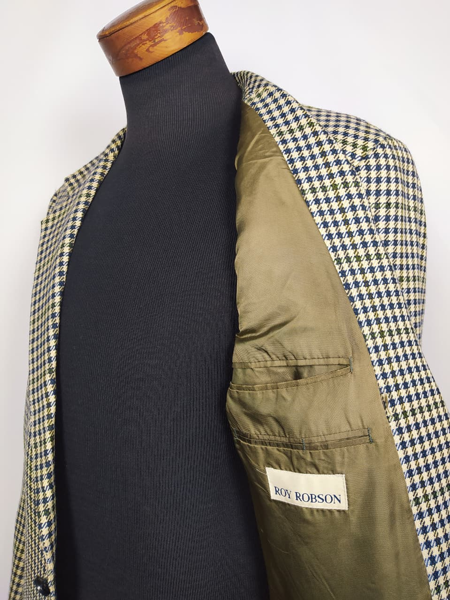 Chaqueta ROY ROBSON pura lana virgen blazer pata de gallo TALLA LXL  5