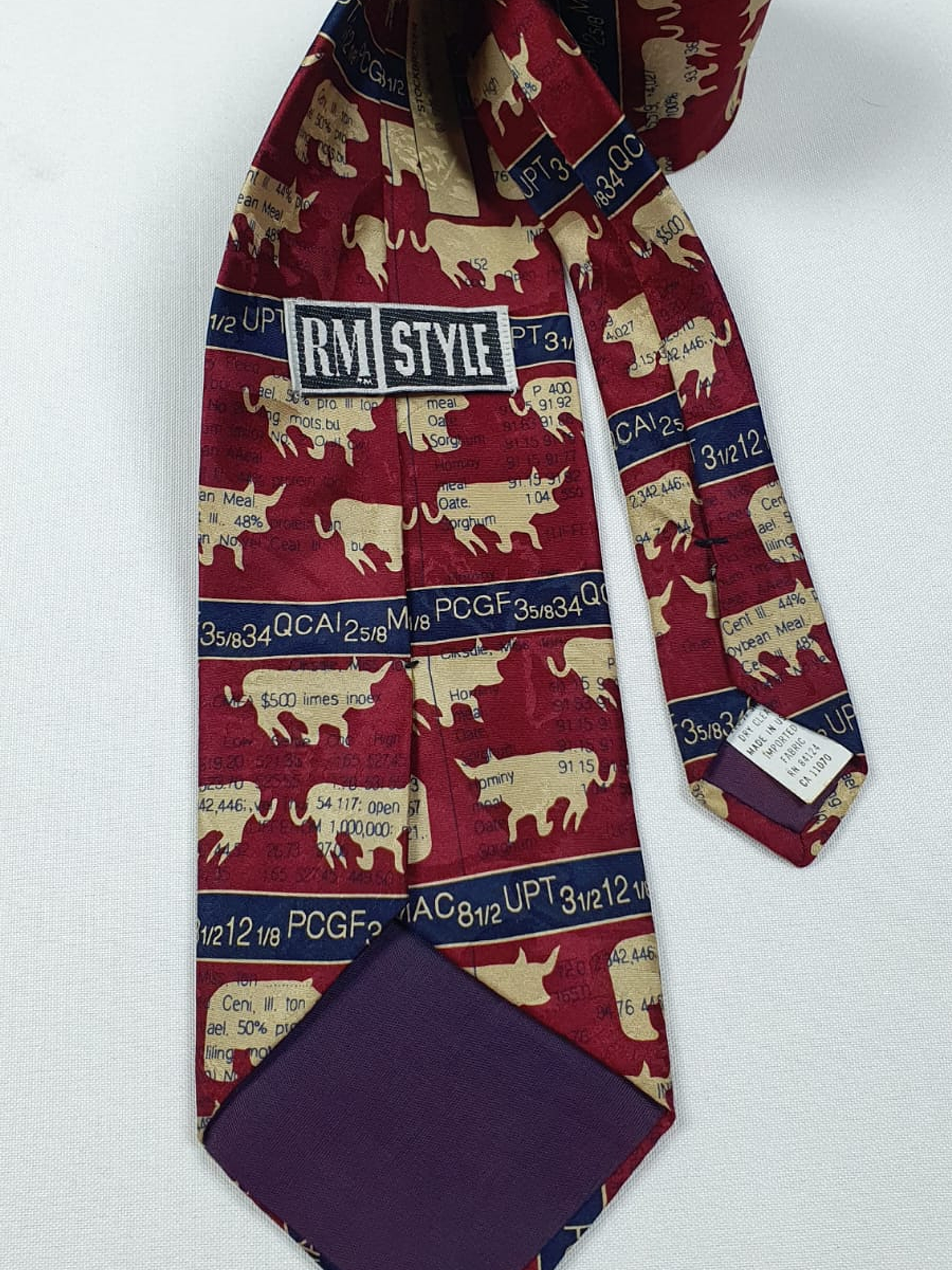 Corbata RM STYLE 100% Seda – Estampado Ganadero Vintage 2