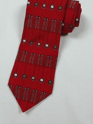 Corbata Frank Lloyd Wright Collection – Diseño Arquitectónico Rojo