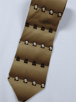 Corbata Craft & Barrow – Diseño retro en tonos café