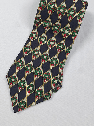 Corbata FN Seda diseño navideño – Hecha a mano