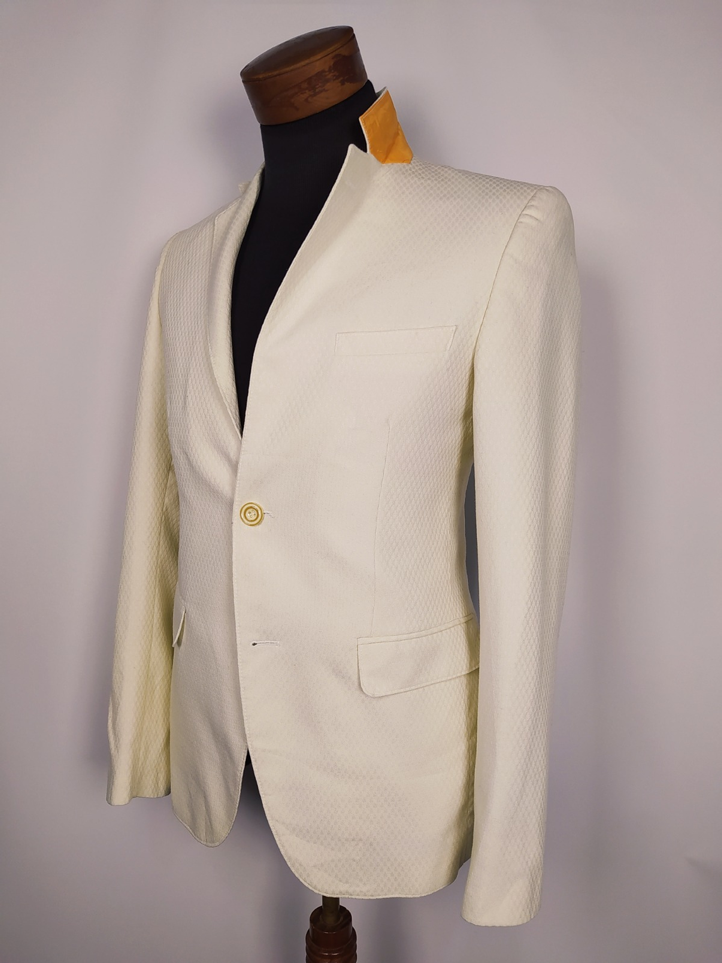 Blazer Blanco Moderno Slim Fit Talla S 3